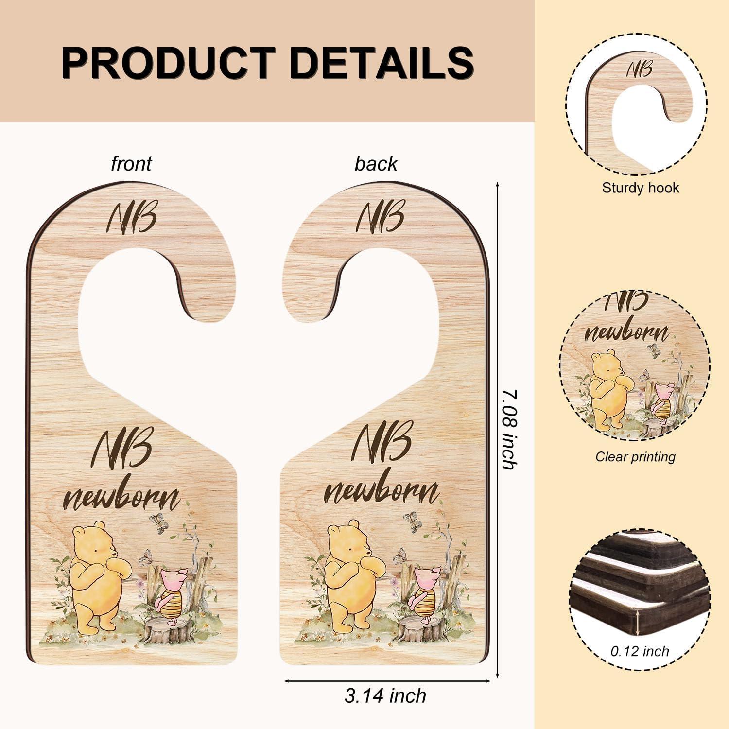 8 Divisores de Armario para Bebés Hatzelou - Madera Winnie