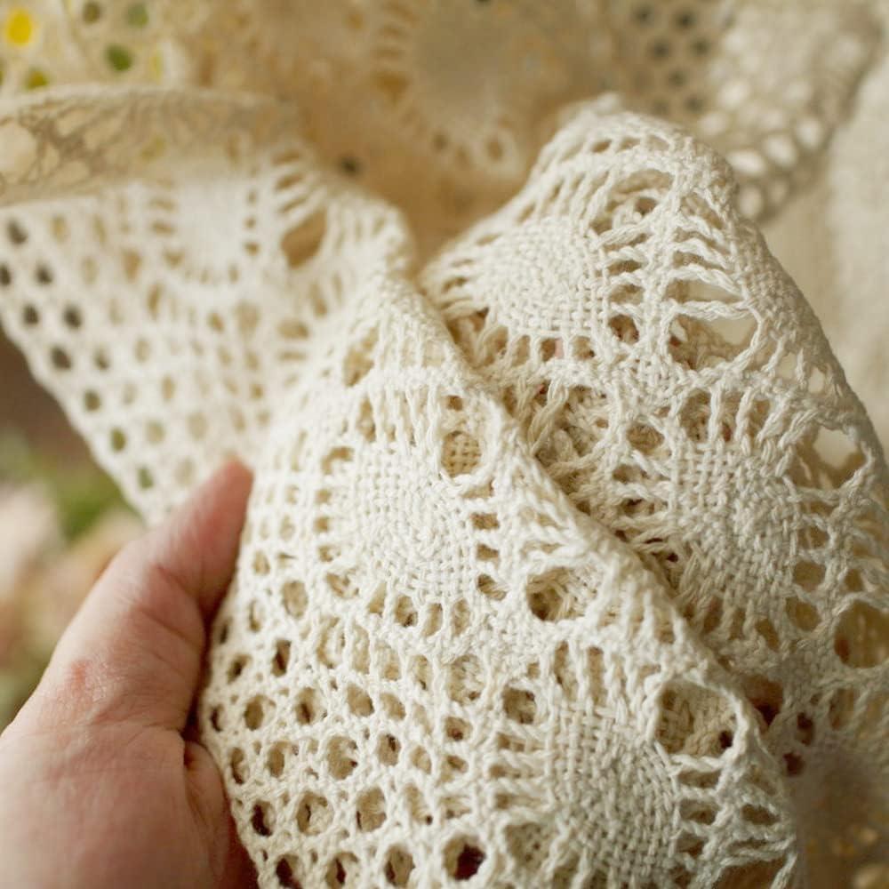 Valance de Cortina Boho Rústico Yunsurey 150x43 cm Beige