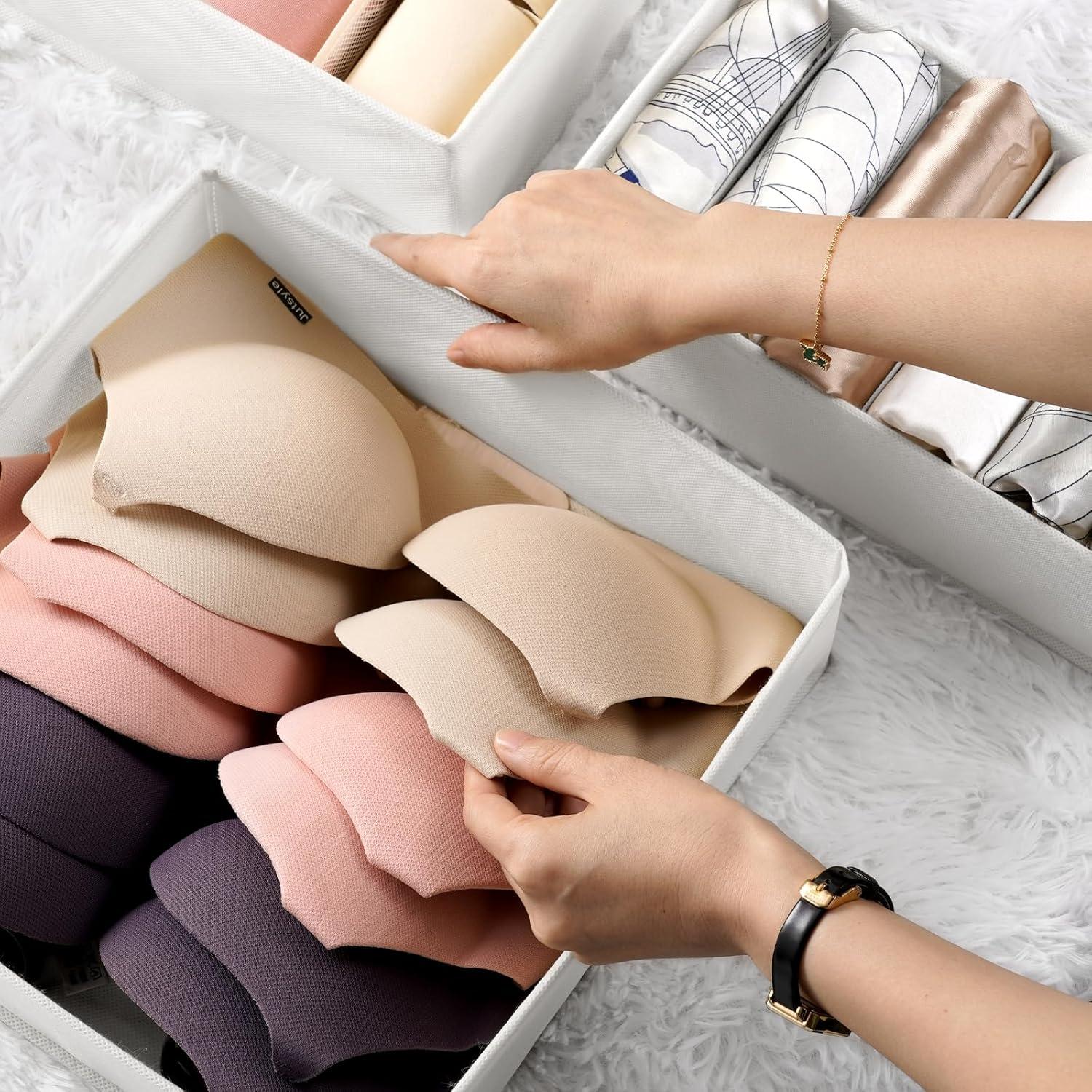 Organizador de Cajones Criusia 8 Piezas para Ropa Interior y Calcetines