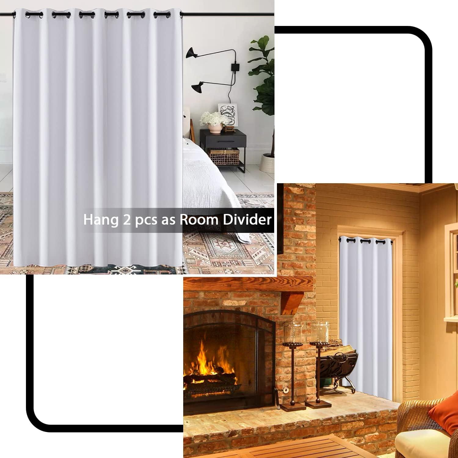 Cortina de Armario XTMYI Blanca 42x203 cm Aislante de Sonido