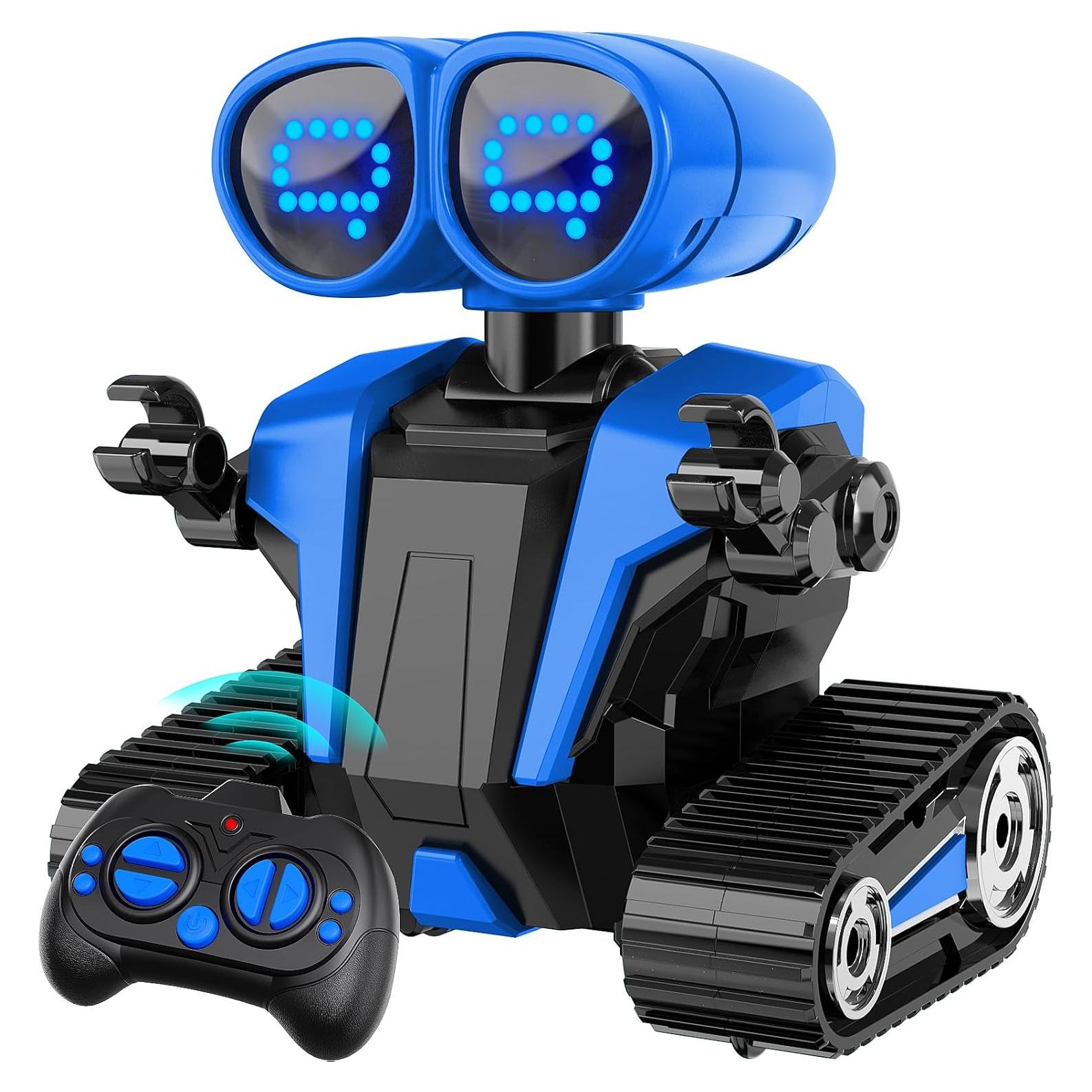 Robot Infantil Control Remoto MindPal Azul Recargable LED