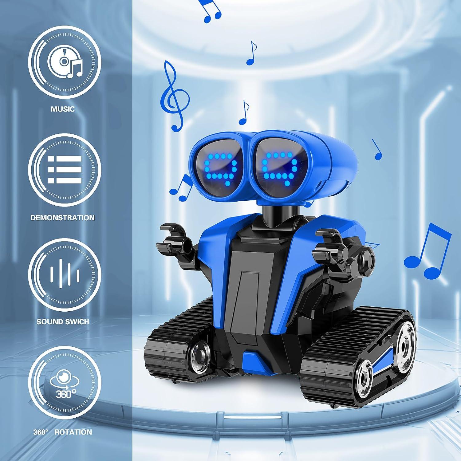 Robot Infantil Control Remoto MindPal Azul Recargable LED
