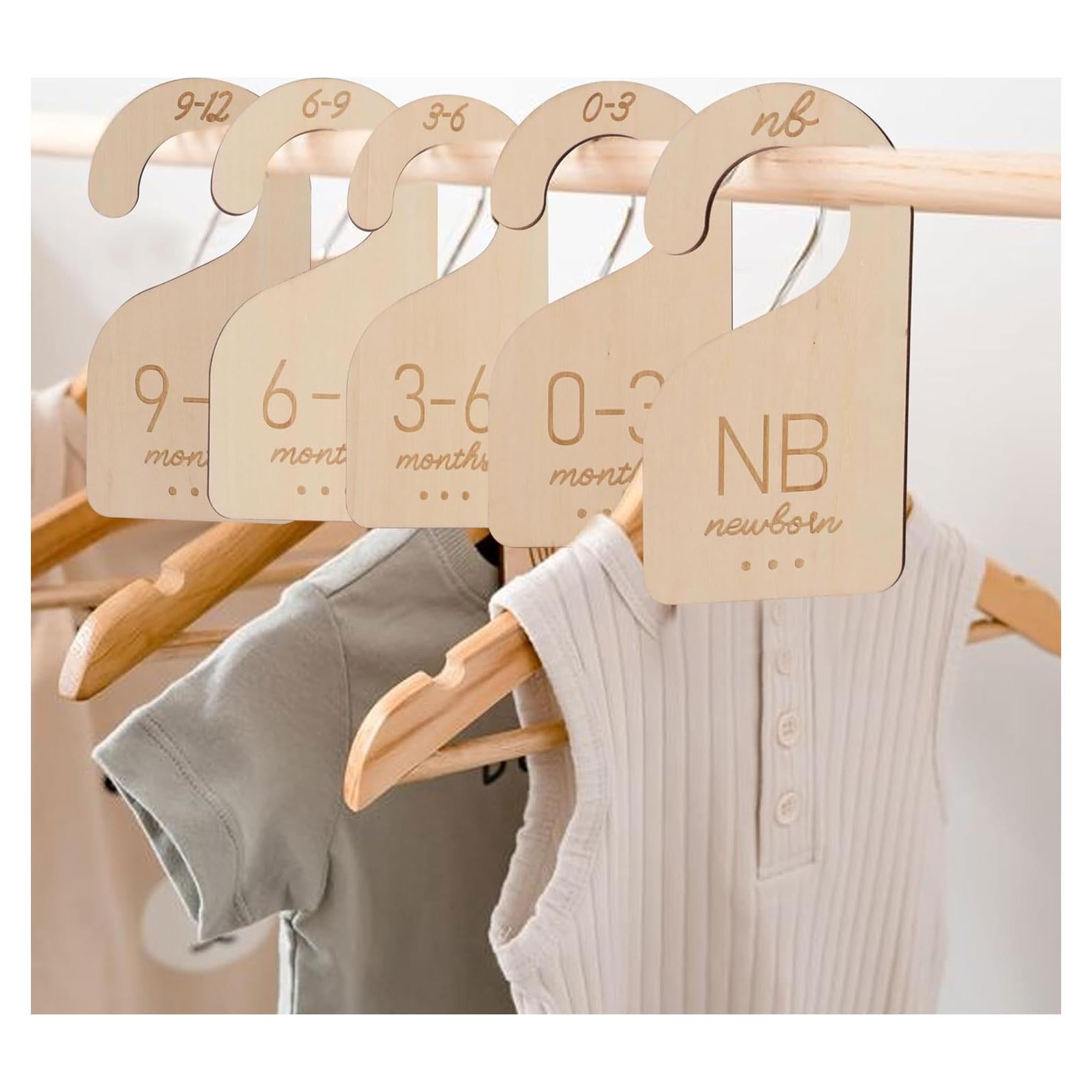 Divisores de Armario para Bebés UOAOU - Madera 1-24 Meses