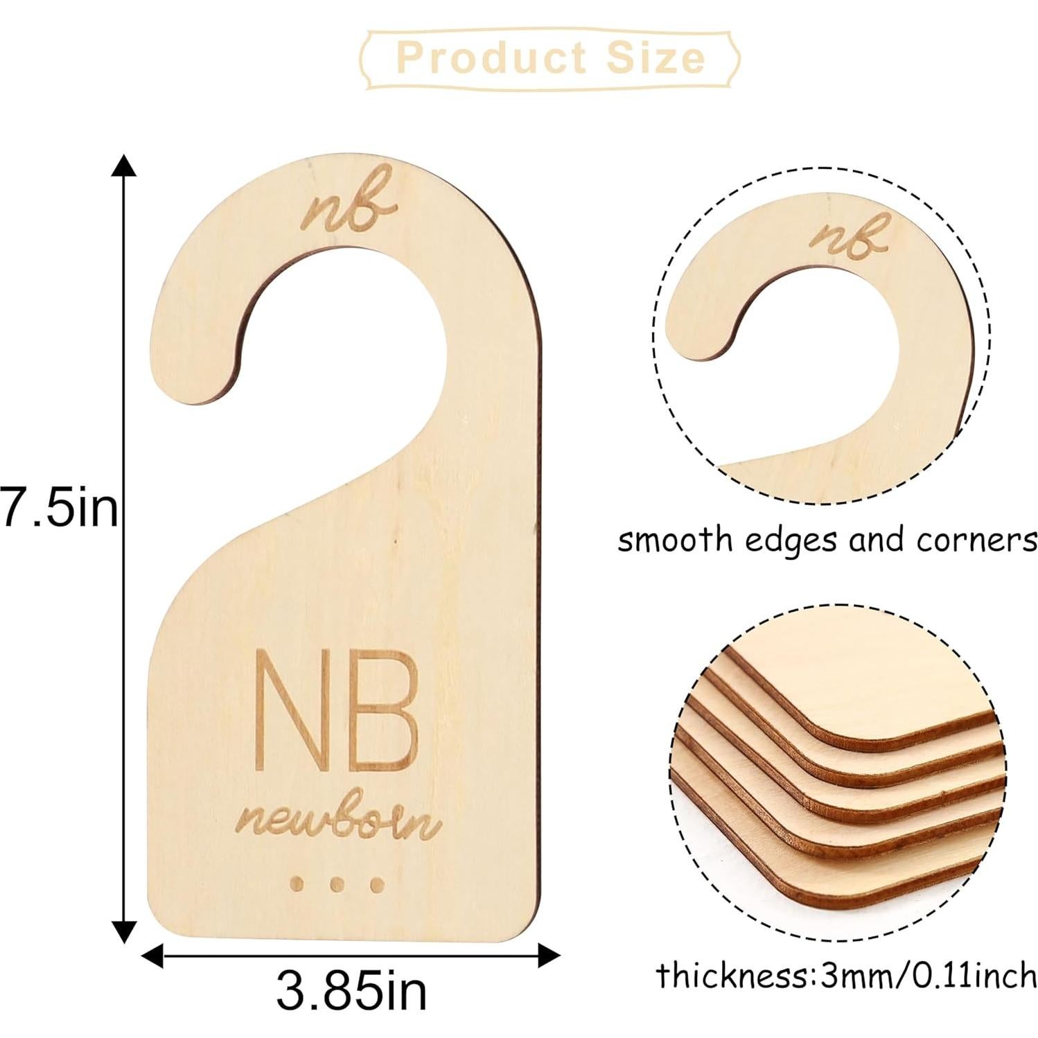 Divisores de Armario para Bebés UOAOU - Madera 1-24 Meses