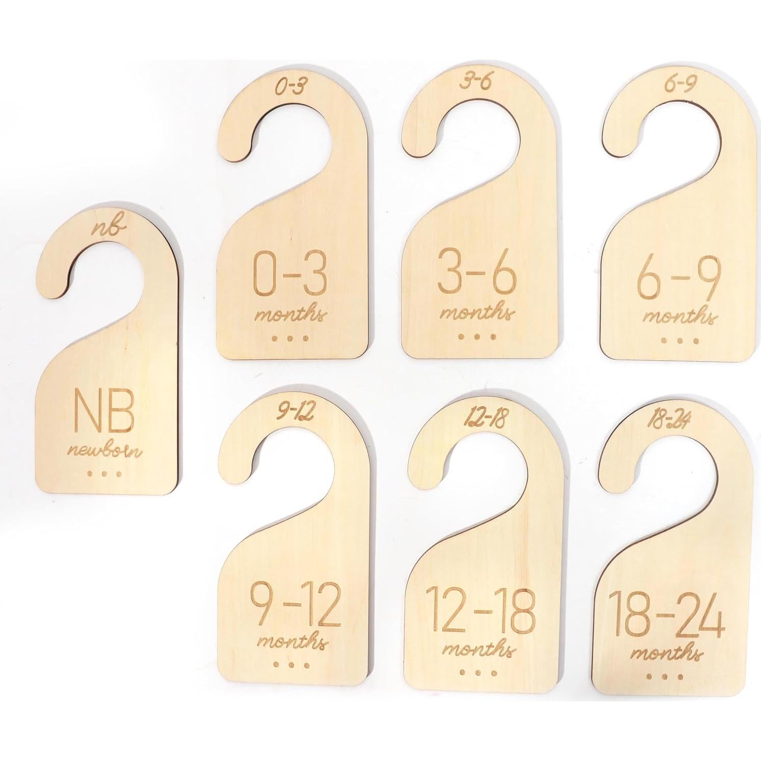 Divisores de Armario para Bebés UOAOU - Madera 1-24 Meses