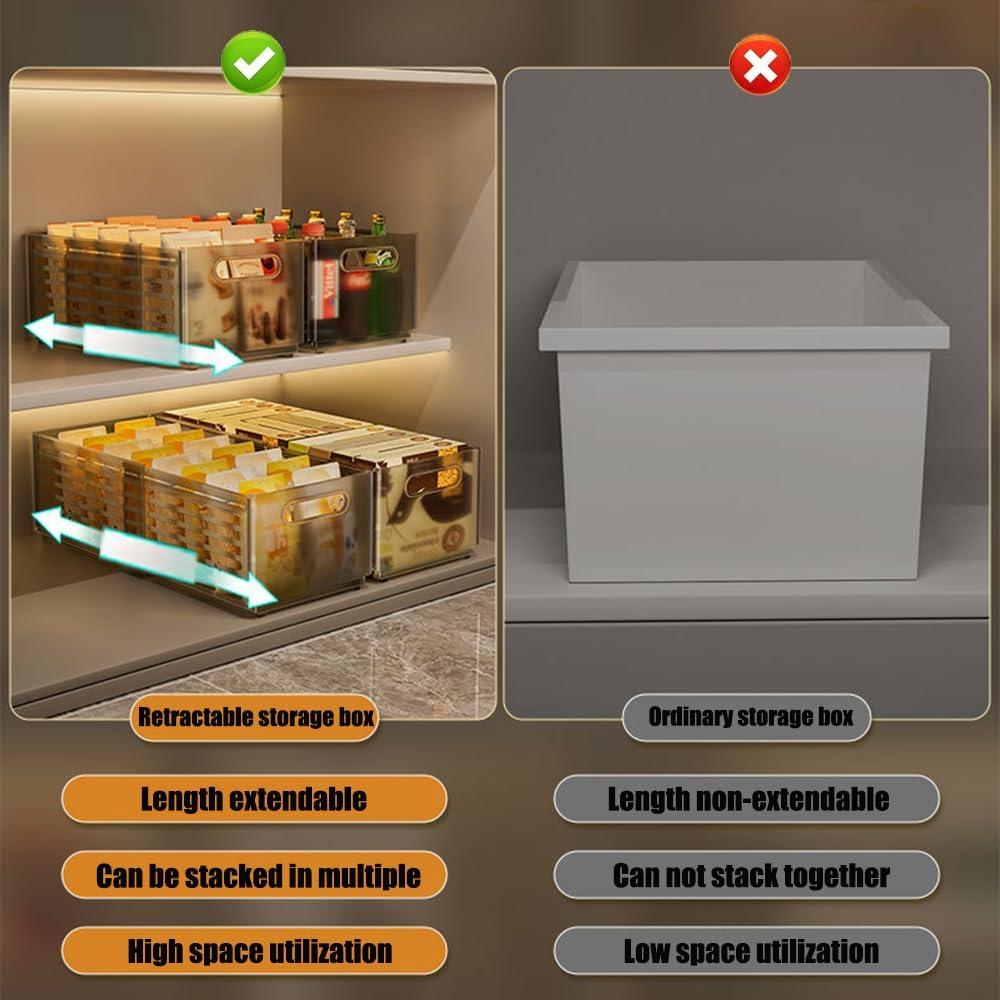 Cajas de Almacenamiento Plegables Defrko, 2 Unidades Ajustables 28-48cm