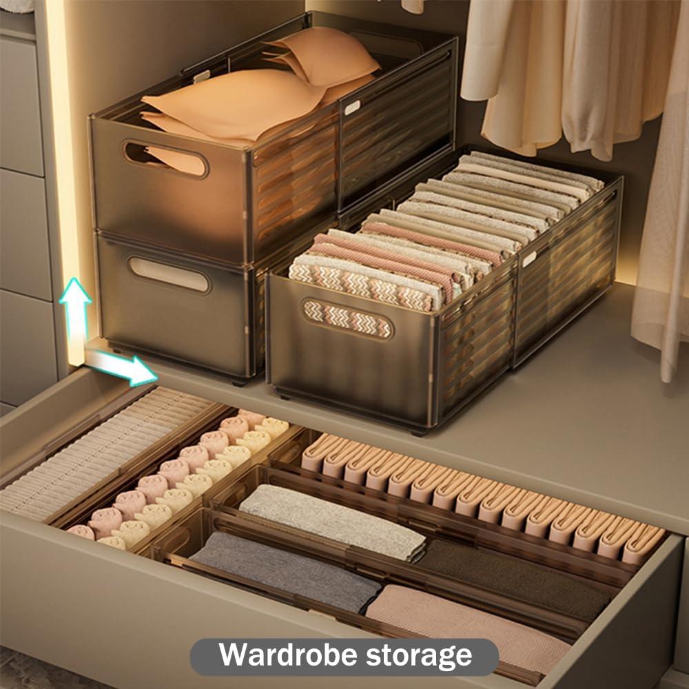 Cajas de Almacenamiento Plegables Defrko, 2 Unidades Ajustables 28-48cm