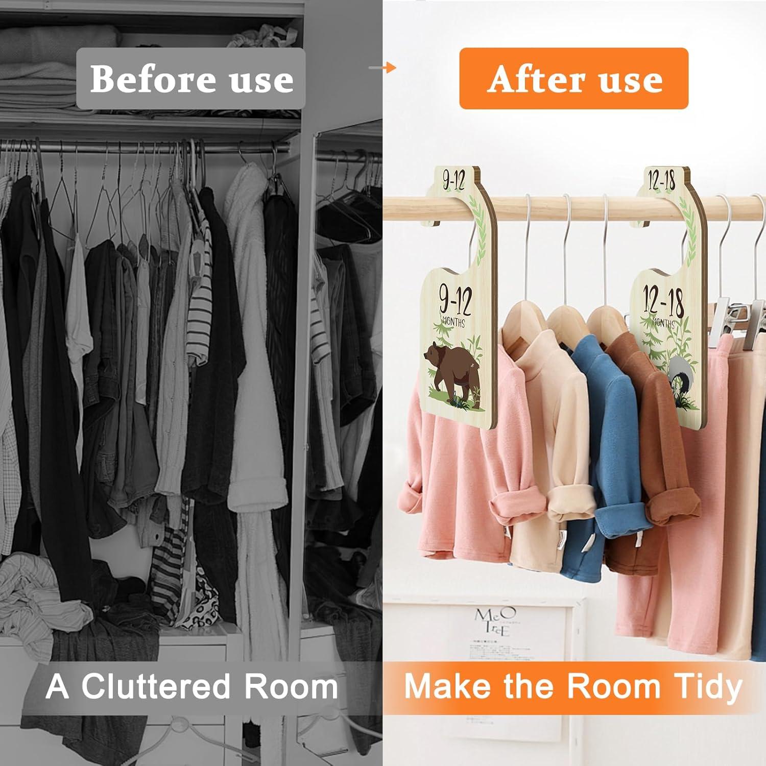 Divisores de Armario para Bebés XUANYILAN 8 PCS Multicolor