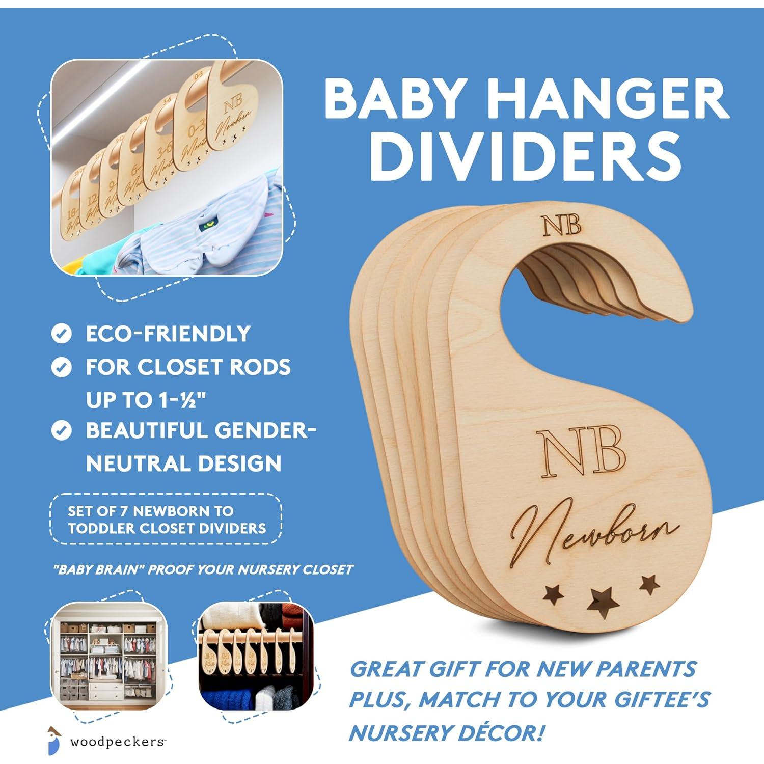 Divisores de Closet para Bebé Woodpeckers - Set de 7 Organizador