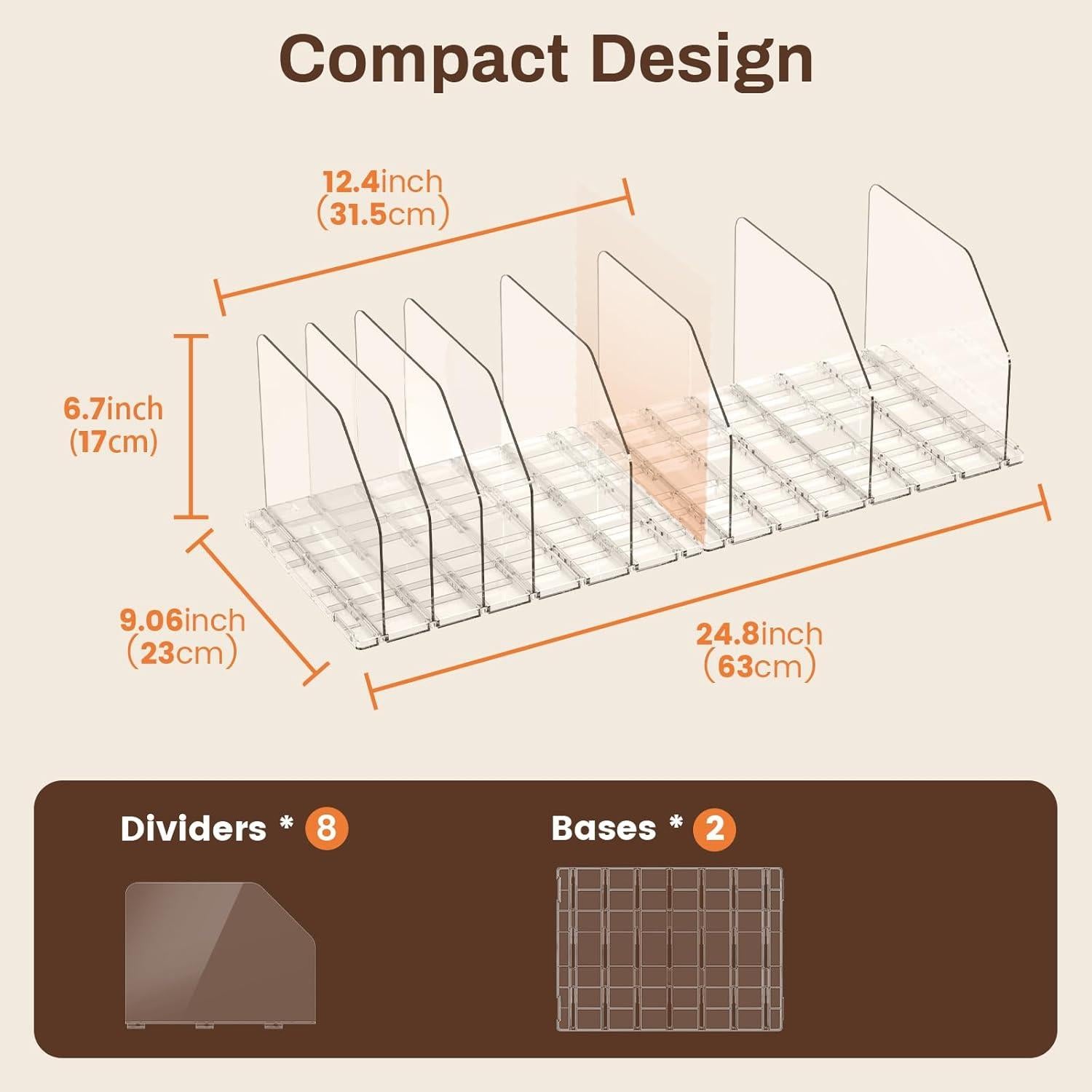 Organizador de Bolsos GotSpace Transparente Ajustable 1 Paquete