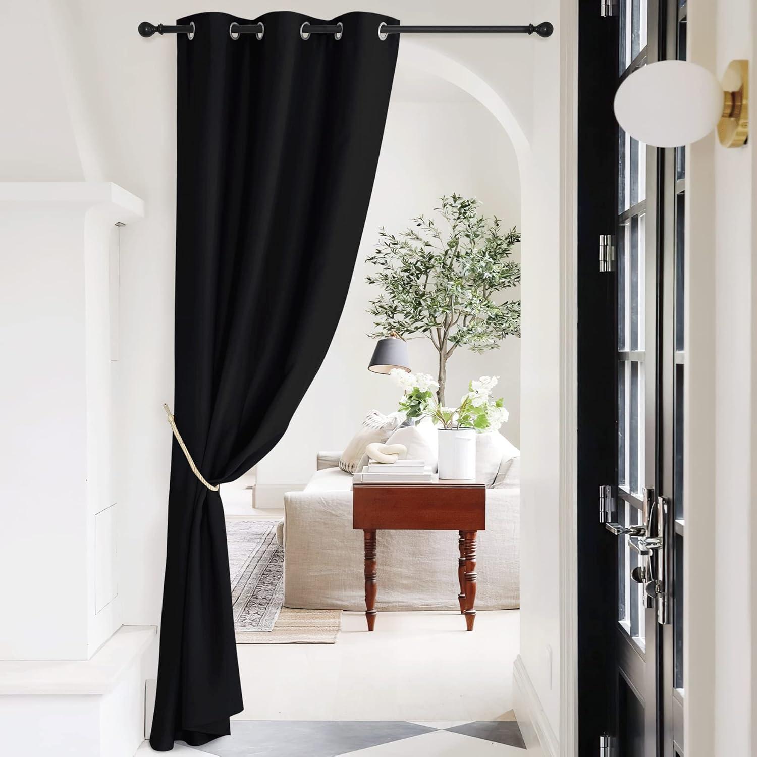 Cortina Divisoria NICETOWN 42x95cm Blackout Negra 1 Panel