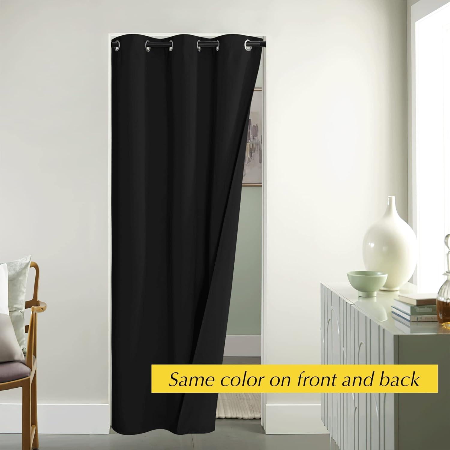 Cortina Divisoria NICETOWN 42x95cm Blackout Negra 1 Panel
