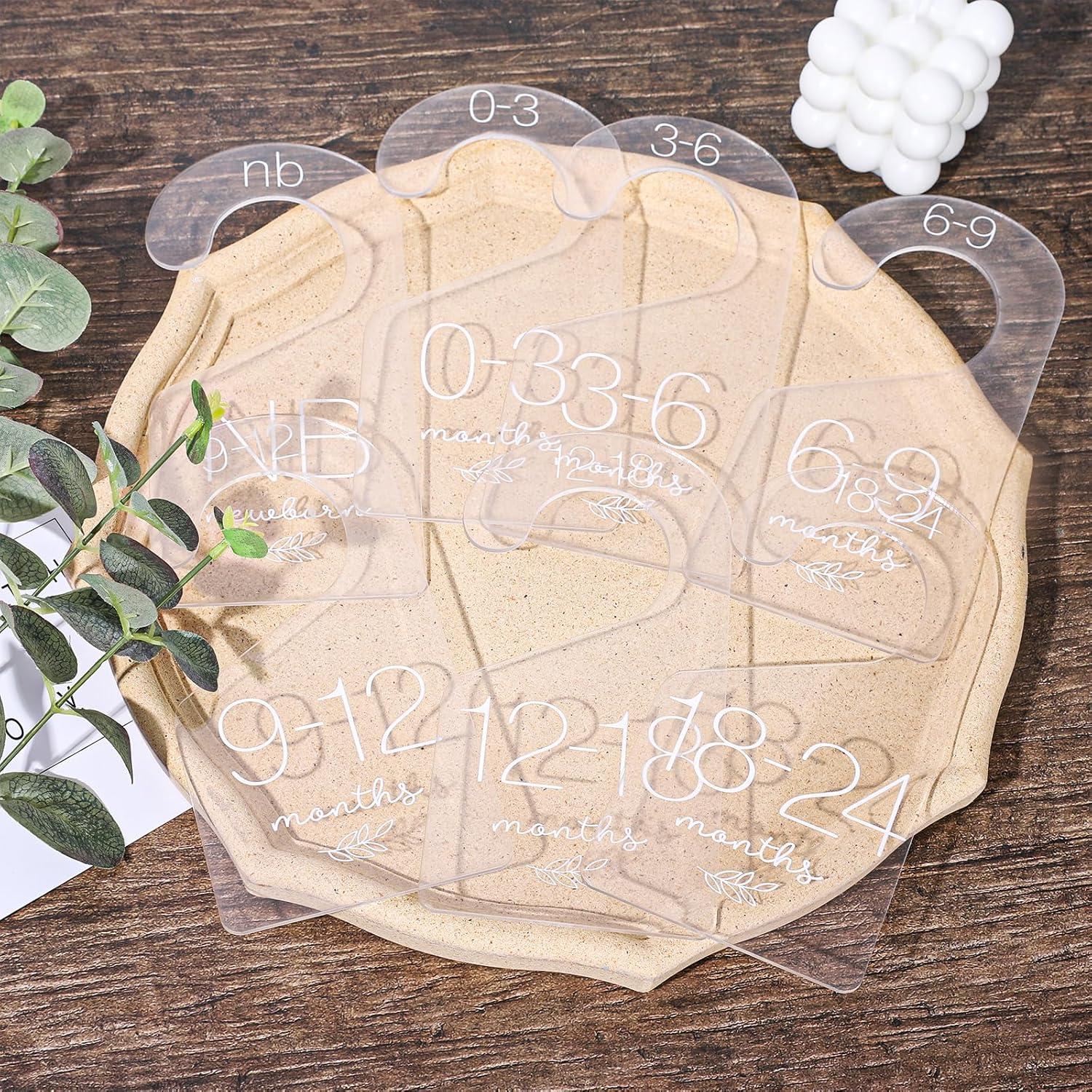 Divisores de Ropa para Bebé Whaline 7 Piezas Acrílico 8.9x17.8cm