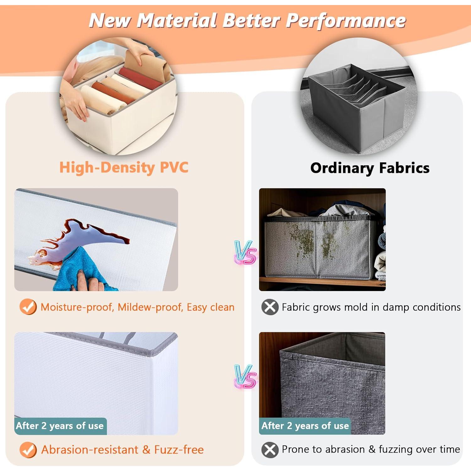 Organizador de Armario EASEVE 2 Paquete 7 Rejillas Plegables