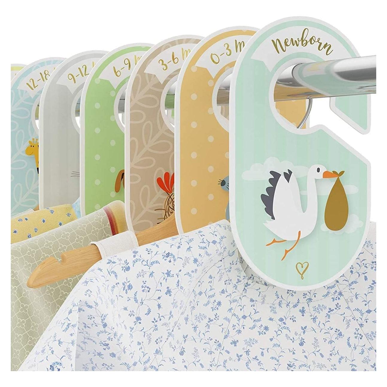 Divisores de armario para bebés Erizo Acogedor - 18 piezas