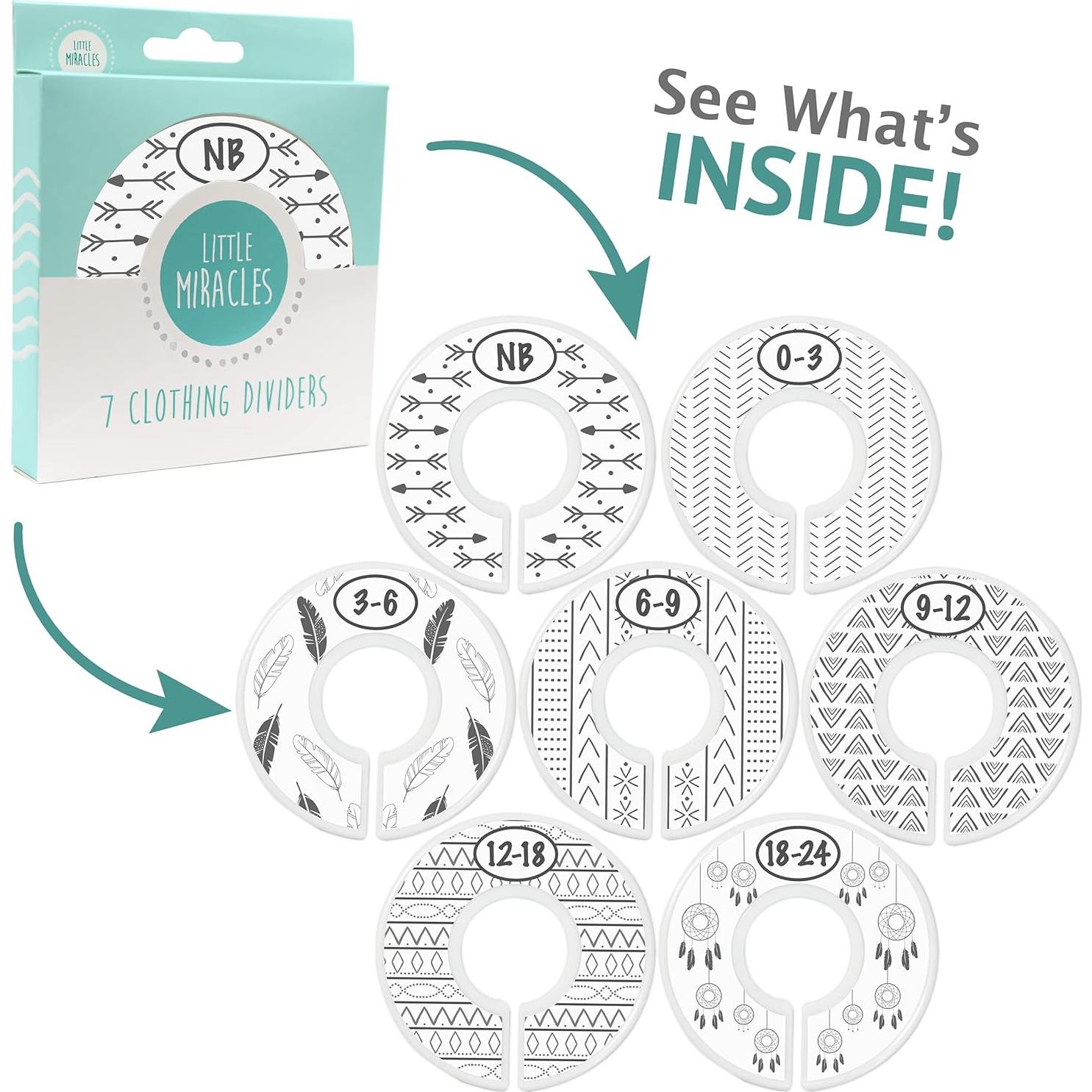 Divisores de Armario para Bebé Little Miracles - 7 Piezas Boho