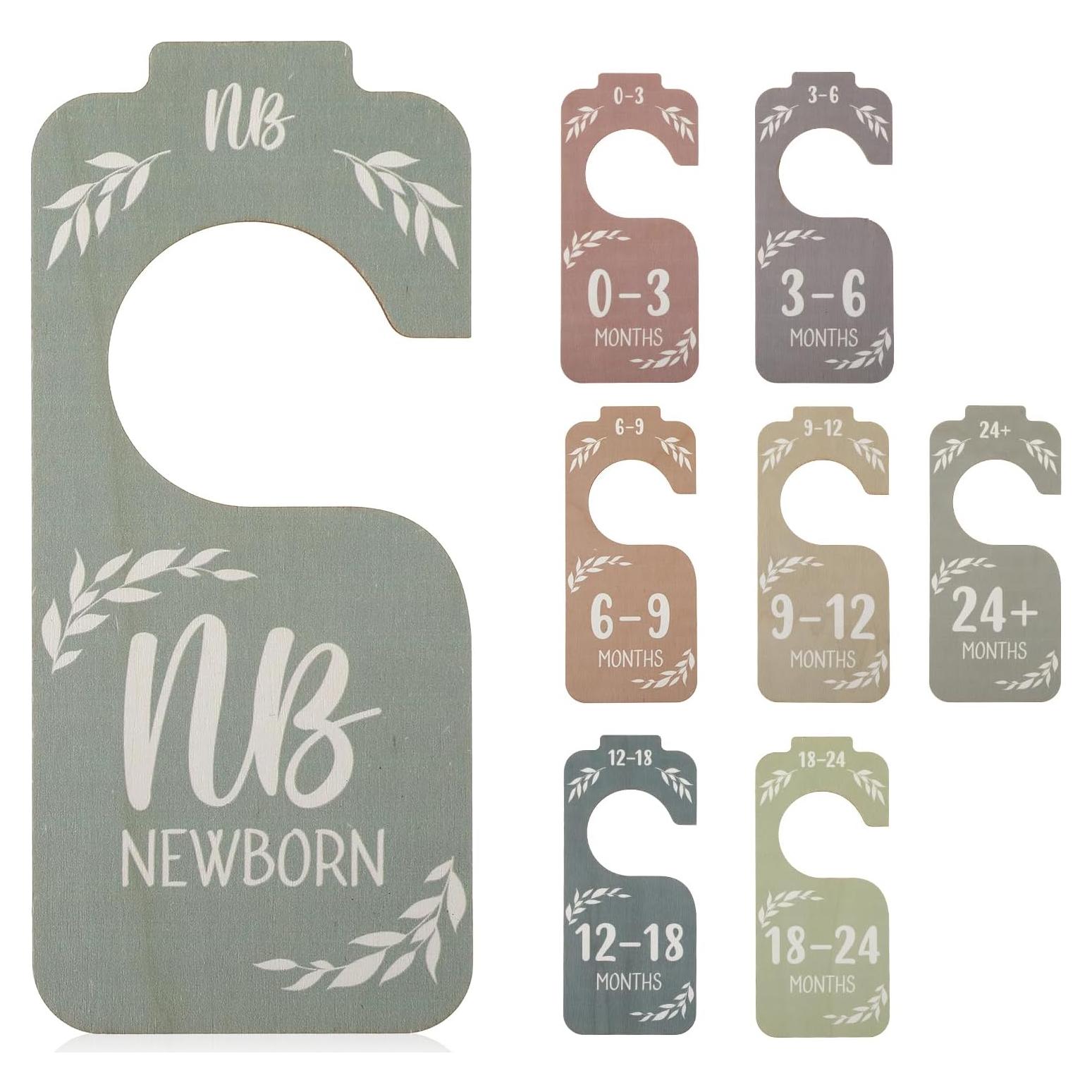 Divisores de Armario de Madera Lusofie - 8 PCS para Bebés