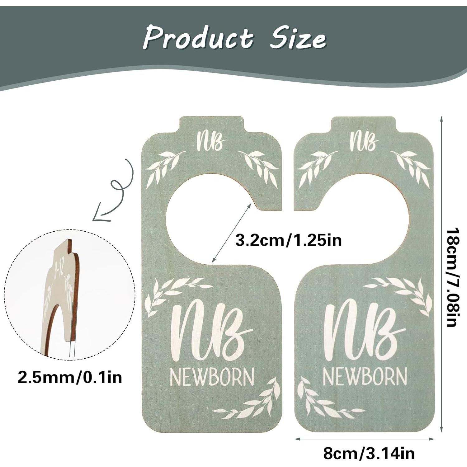 Divisores de Armario de Madera Lusofie - 8 PCS para Bebés