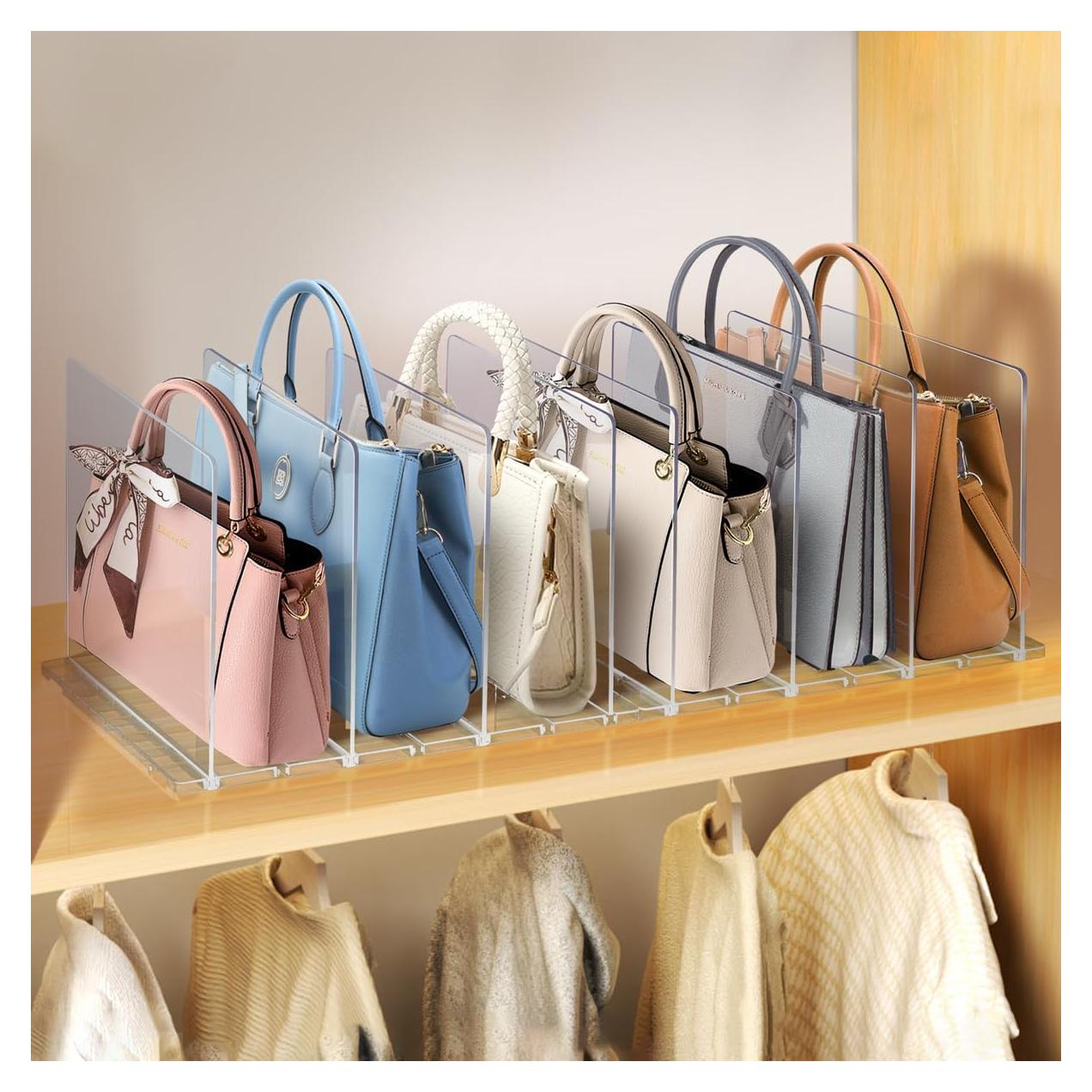 Organizador de Bolsos SHTALHST Ajustable Acrílico Transparente