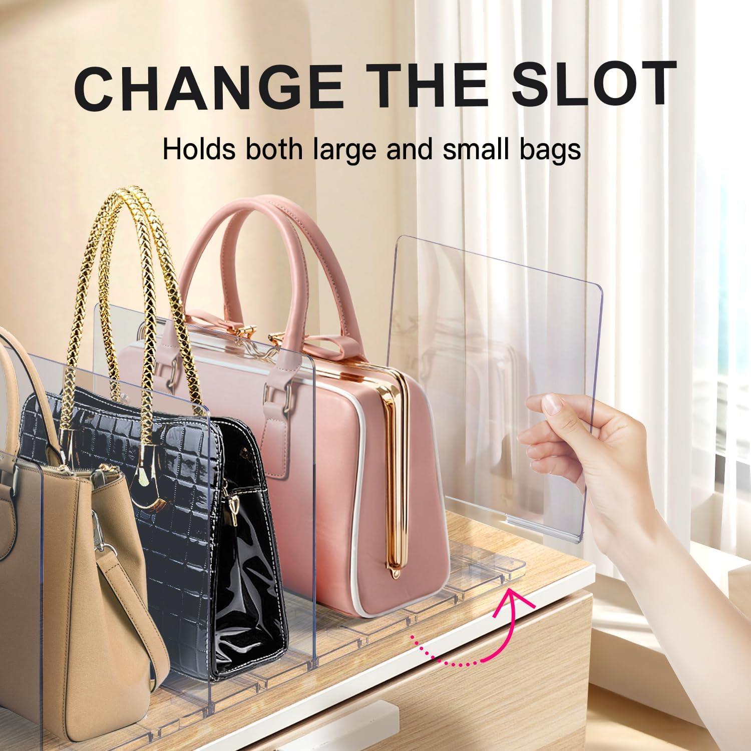 Organizador de Bolsos SHTALHST Ajustable Acrílico Transparente