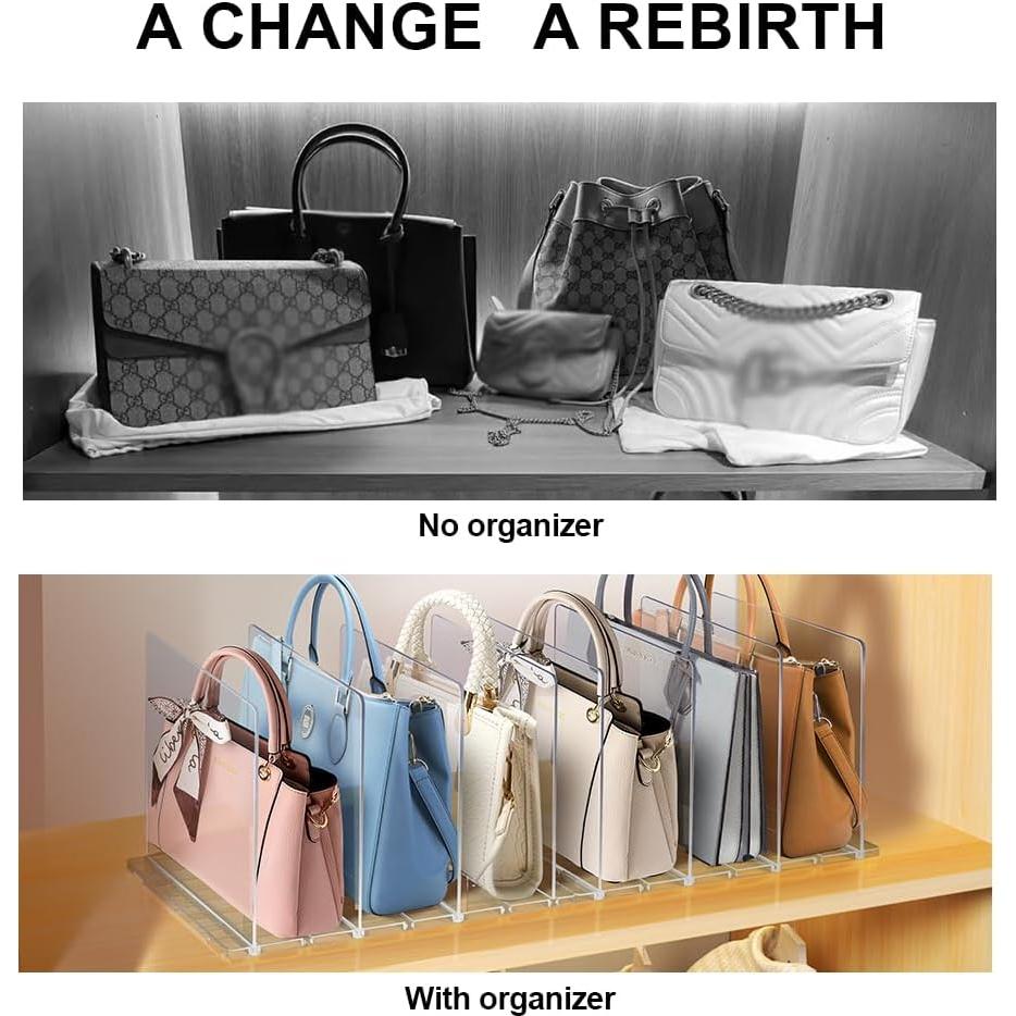 Organizador de Bolsos SHTALHST Ajustable Acrílico Transparente