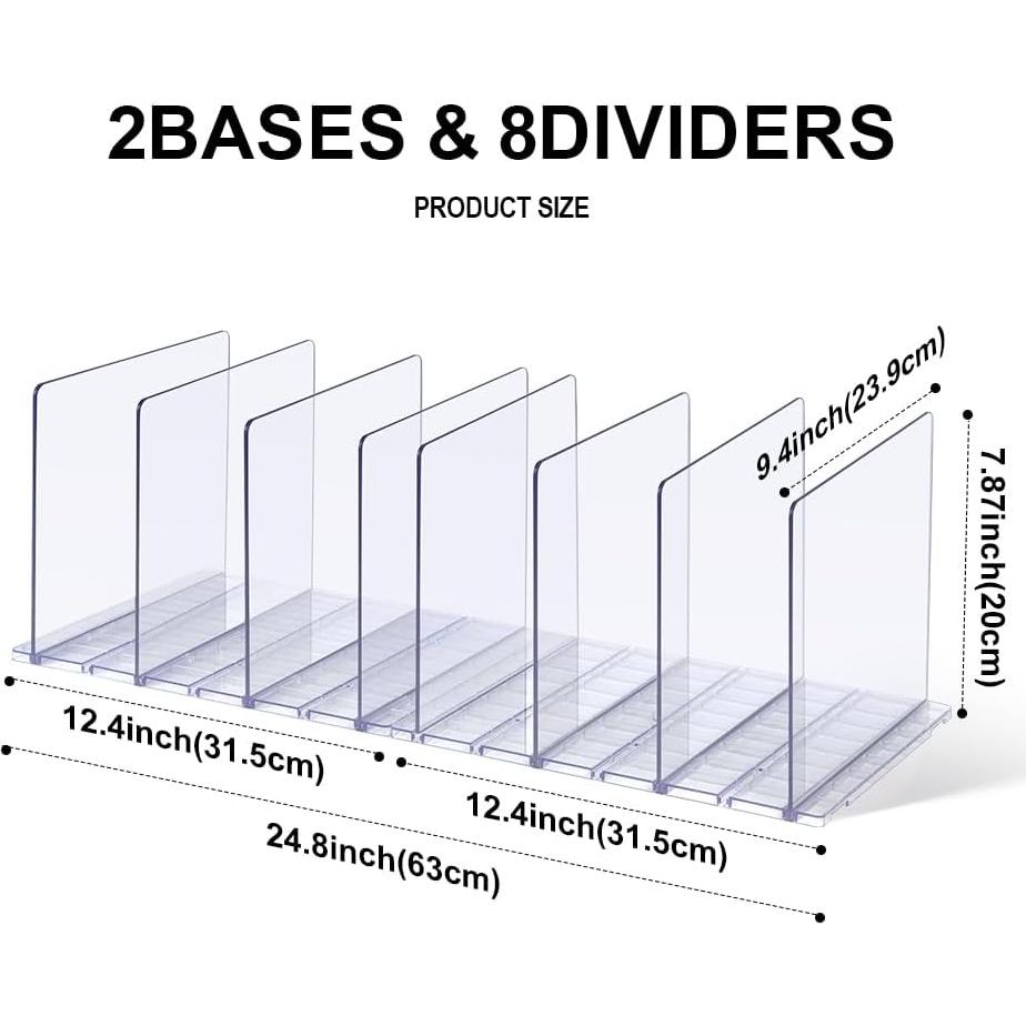 Organizador de Bolsos SHTALHST Ajustable Acrílico Transparente