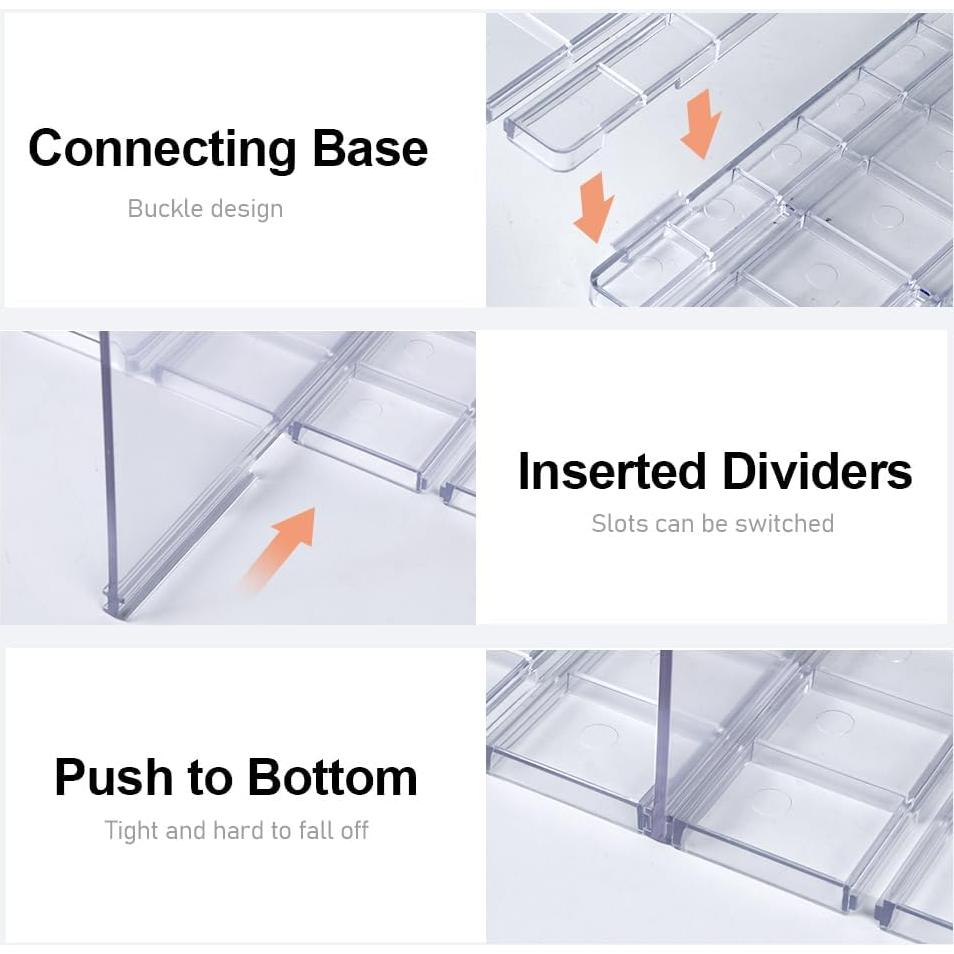 Organizador de Bolsos SHTALHST Ajustable Acrílico Transparente