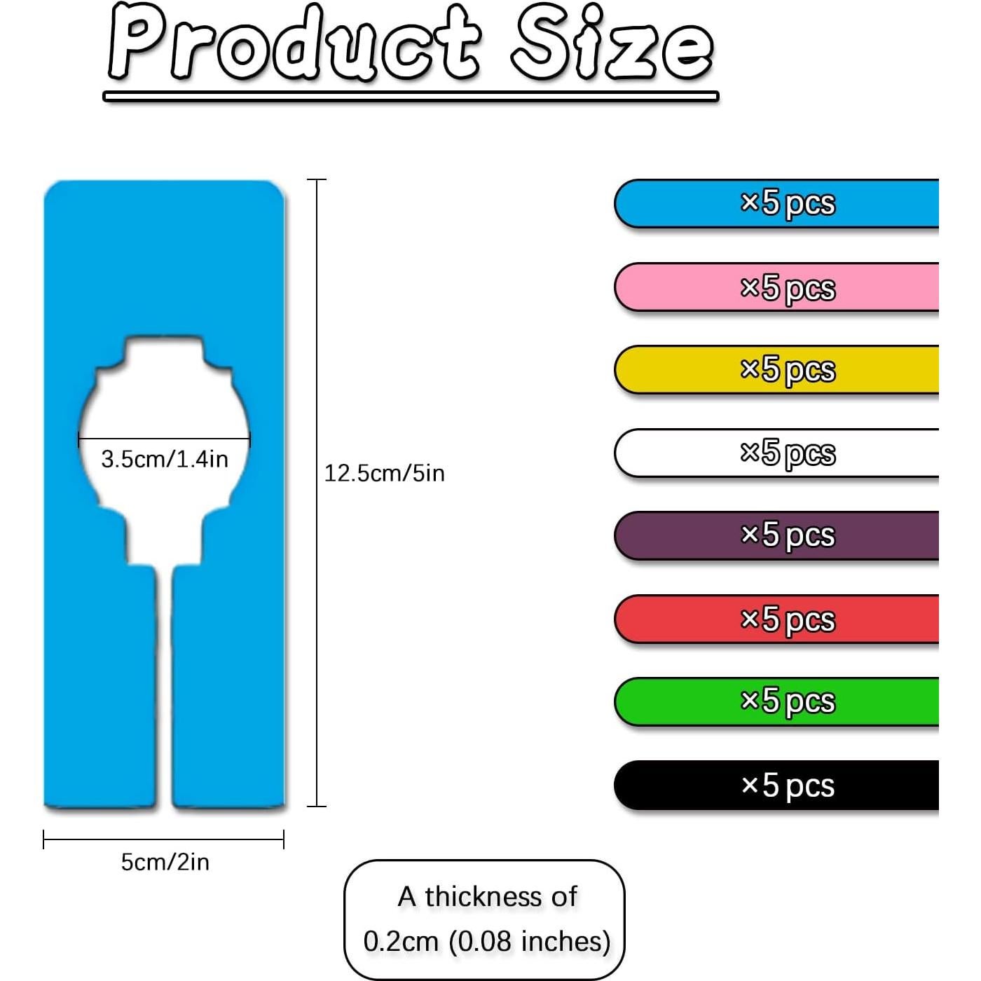 Divisores de Closet Colgantes MaehSab 40 Pcs Multicolor