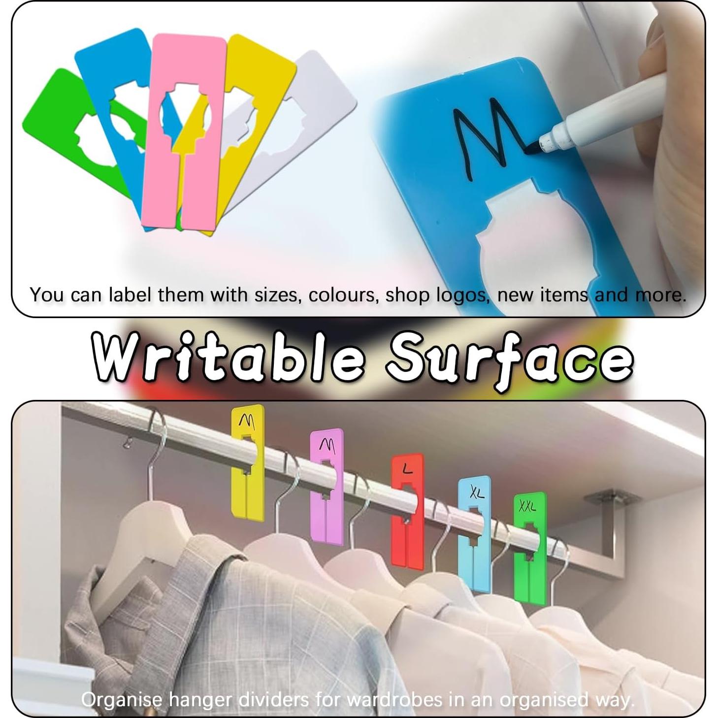 Divisores de Closet Colgantes MaehSab 40 Pcs Multicolor