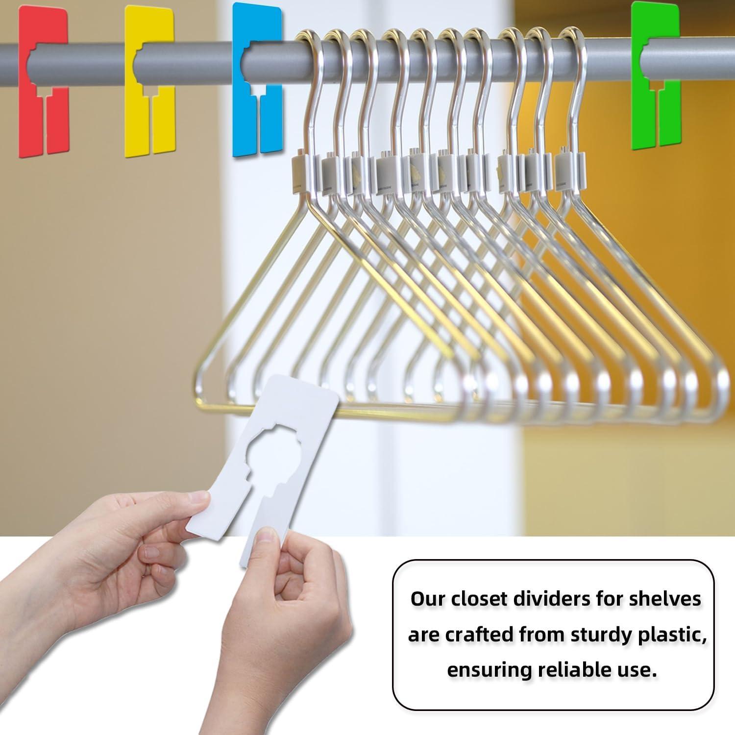 Divisores de Closet Colgantes MaehSab 40 Pcs Multicolor