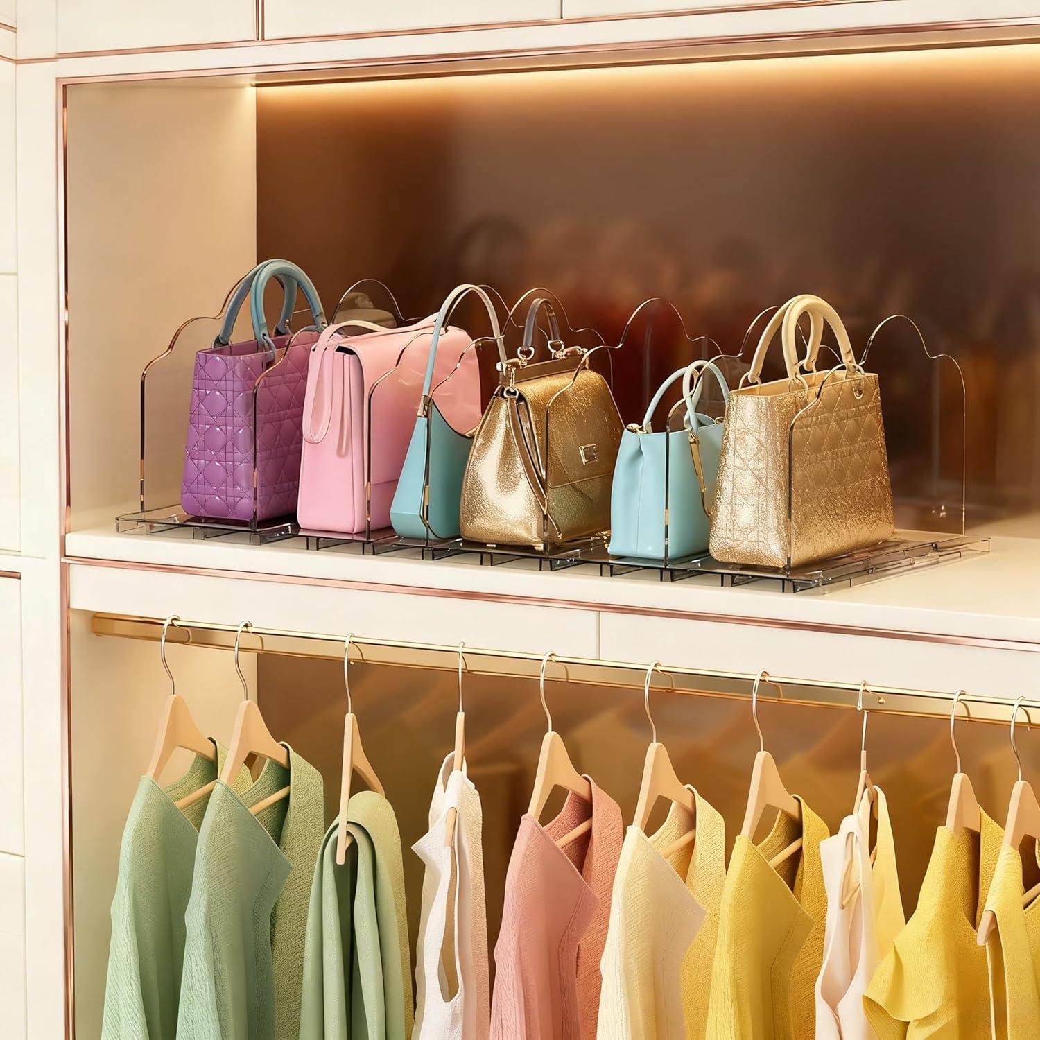 Organizadores de Bolsos ANTOWIN 2 Piezas Ajustables Transparentes