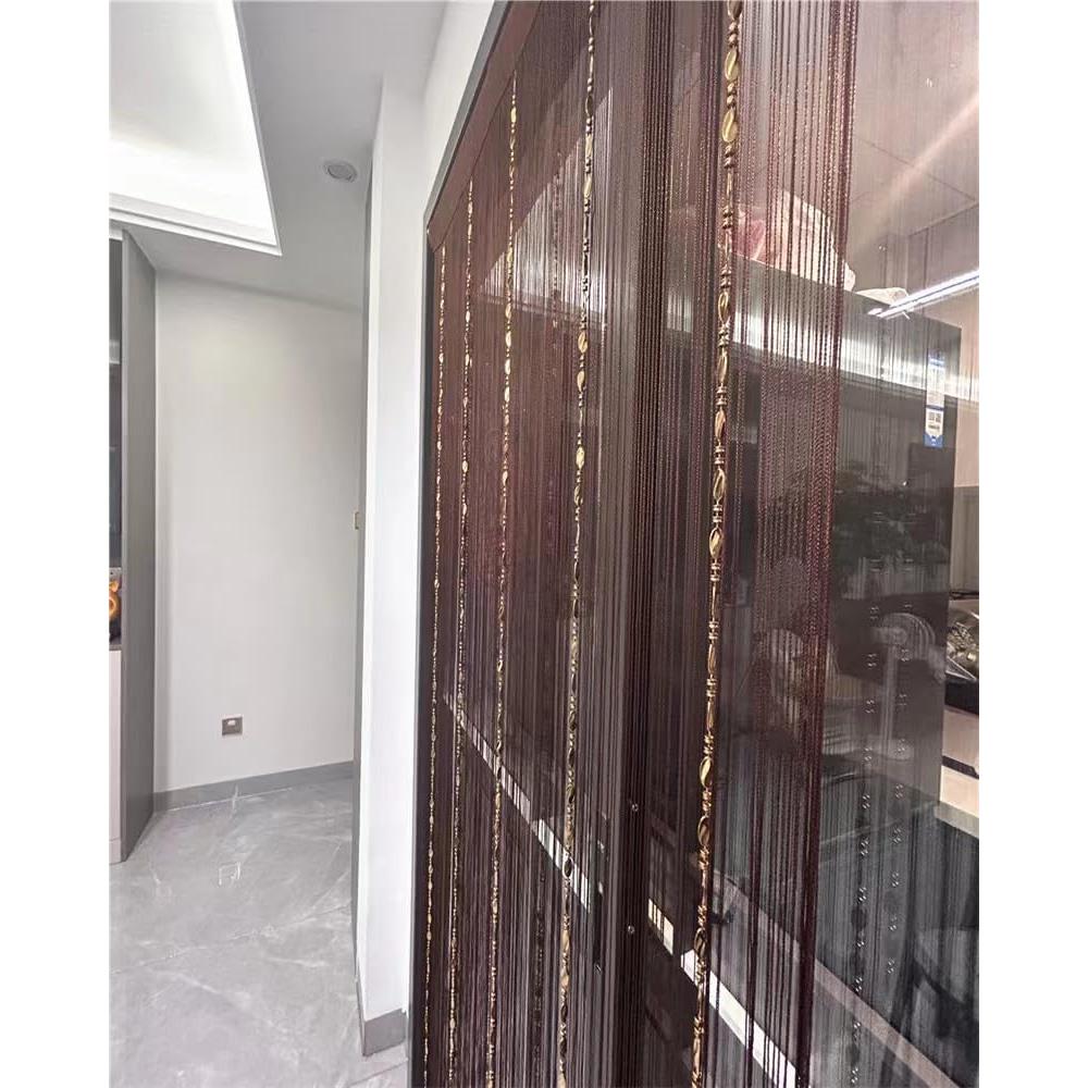 Cortina de Cuerda Decorativa Ave Split 100x200cm Café