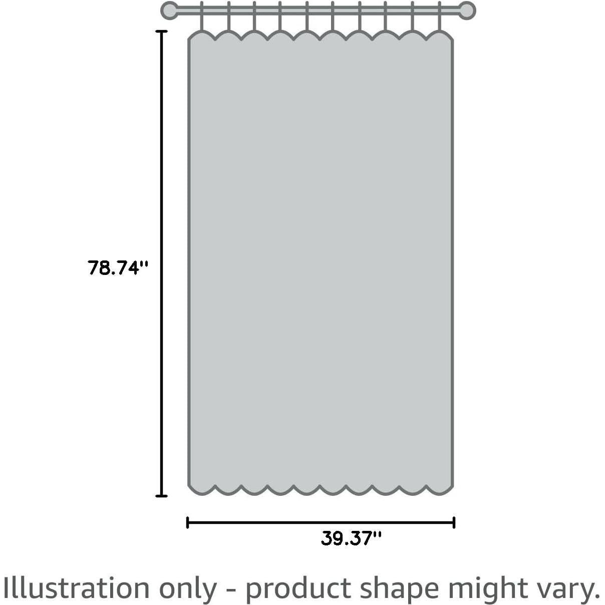 Cortina de Cuerda Decorativa Ave Split 100x200cm Café