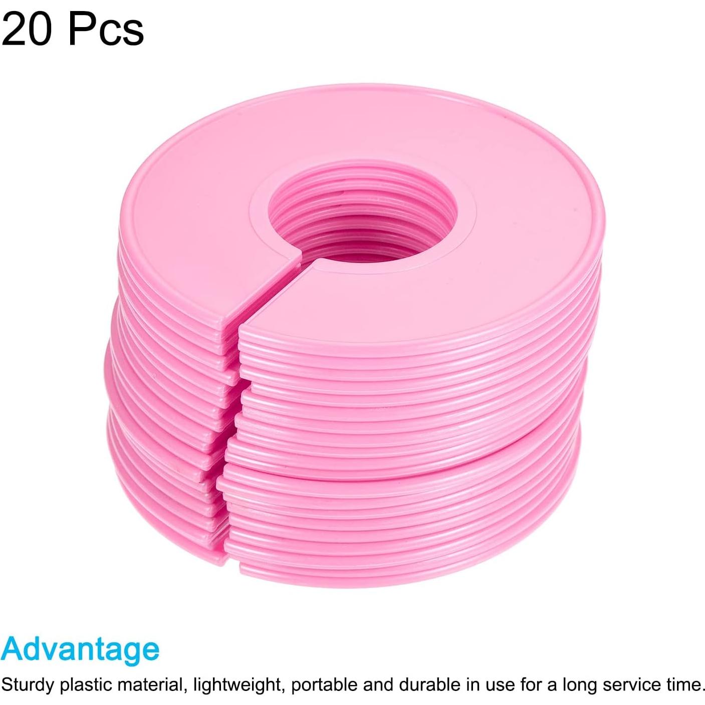 Divisores de Ropa PATIKIL Paquete de 20 Separadores Rosa