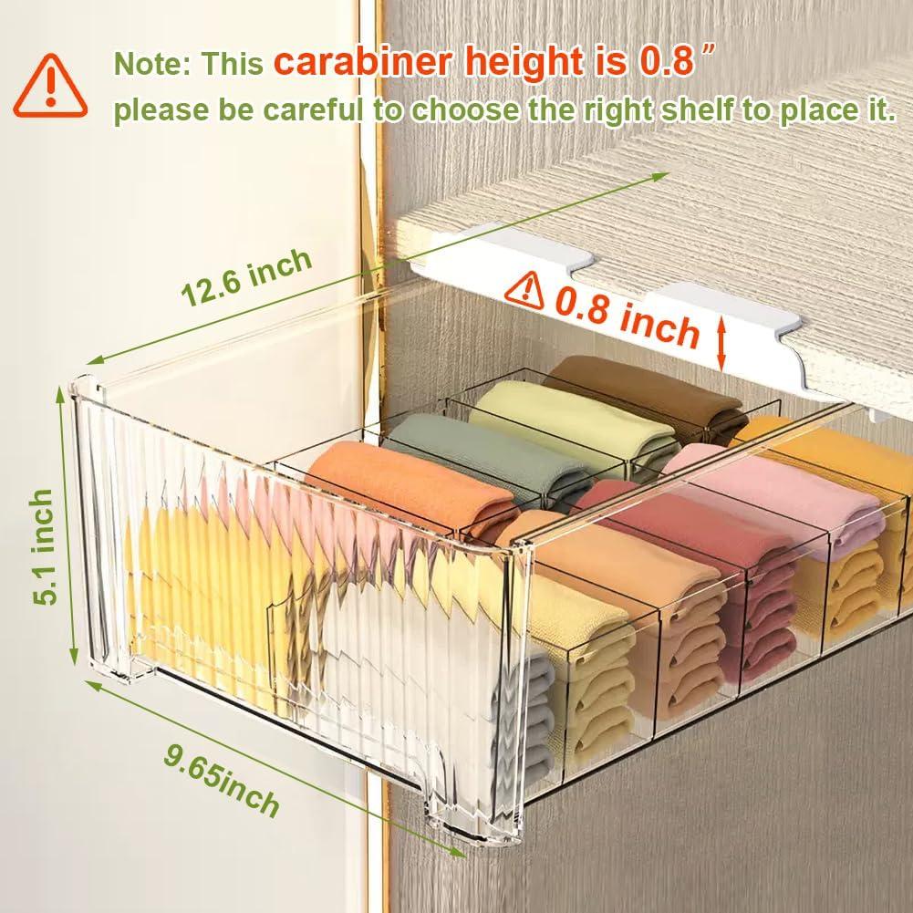 Organizador de Ropa Interior Miaocona 12 Celdas Estilo Colgante Blanco