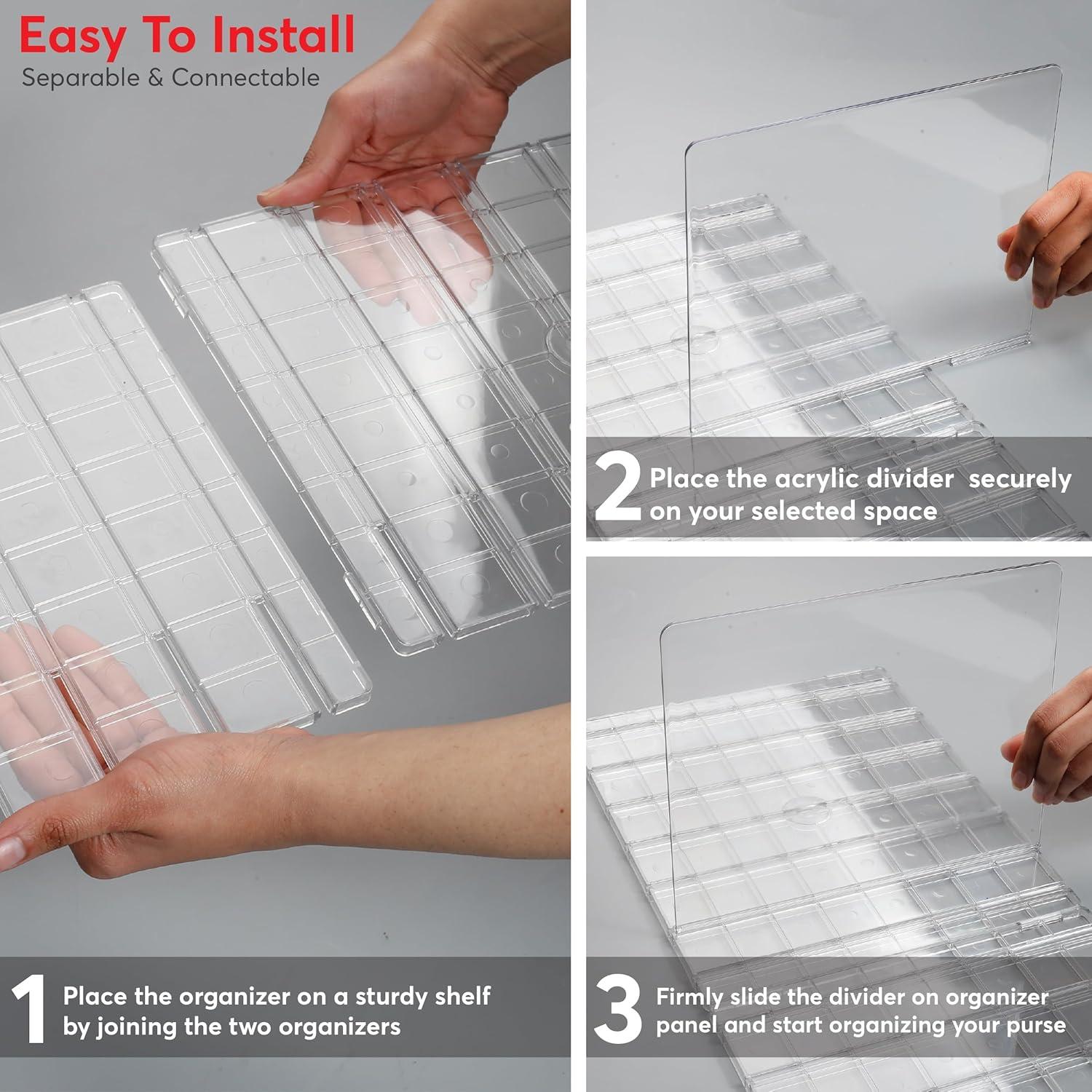 Organizador de Bolsos Hecho Moderno - Paquete de 2 Ajustables