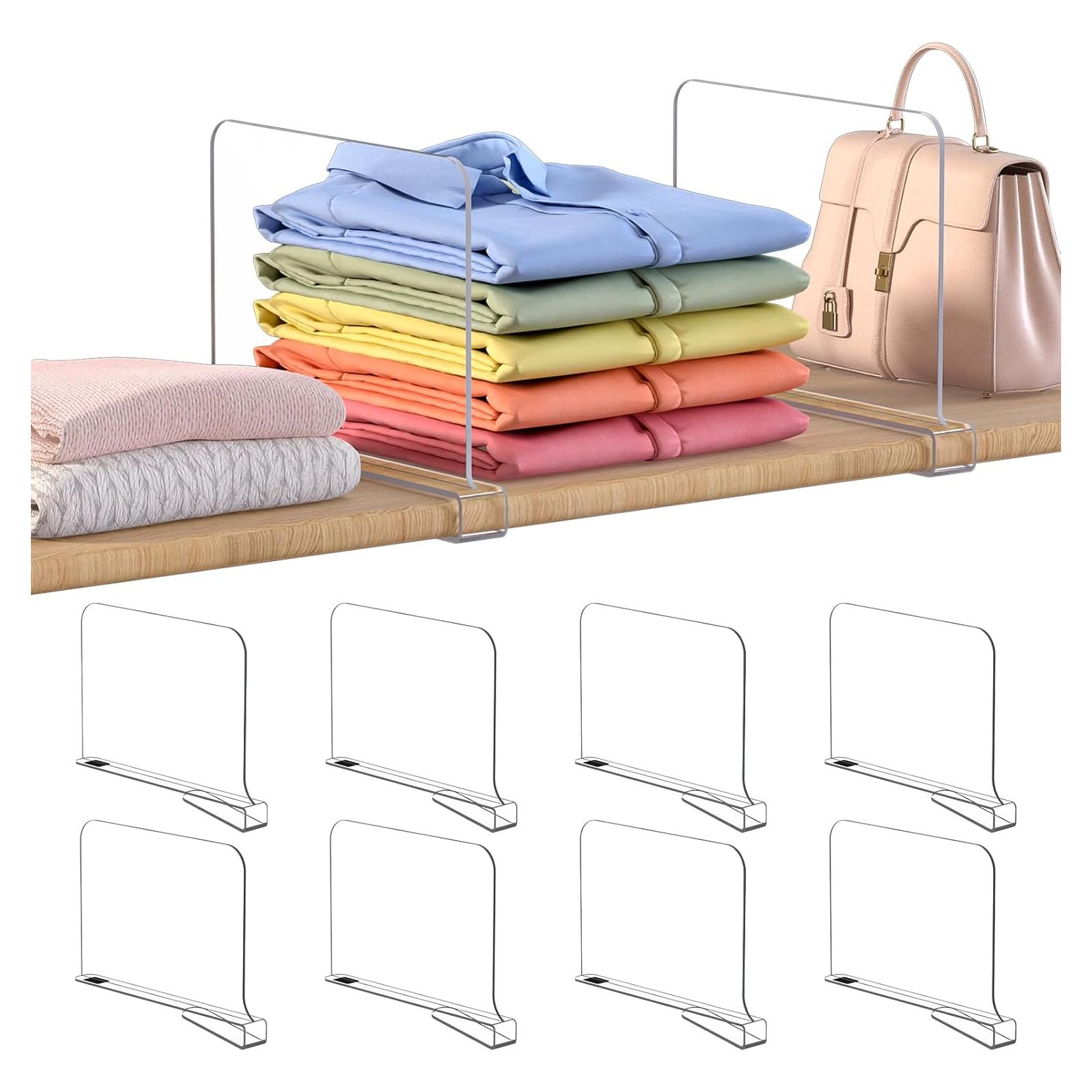 Divisores de Estantería OKPOW 20cm x 30.5cm Paquete de 8