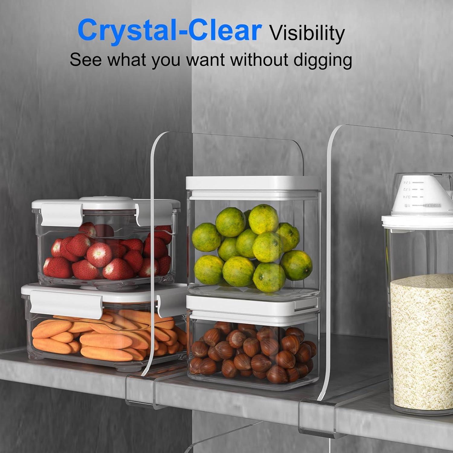 Divisores de Estantería OKPOW 20cm x 30.5cm Paquete de 8