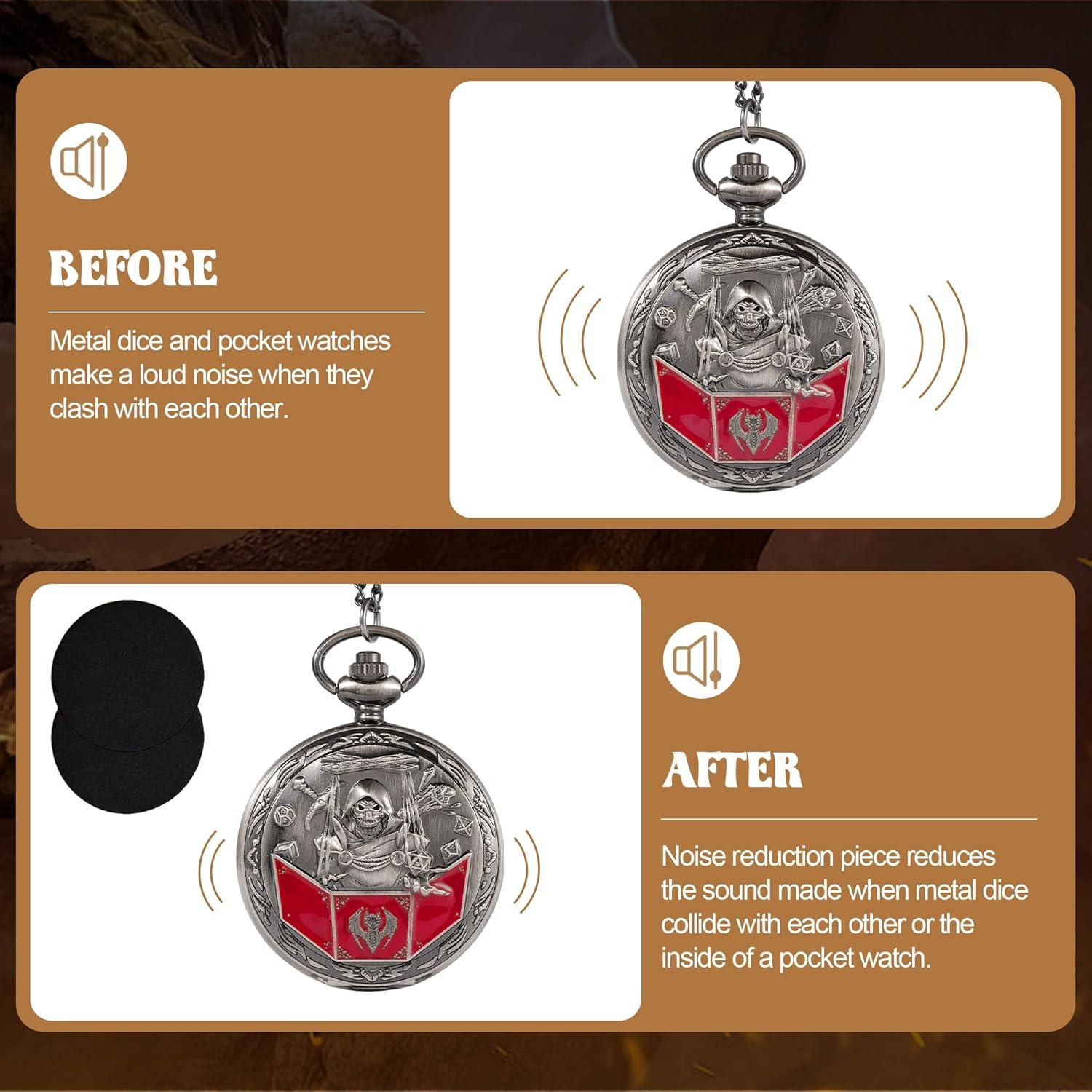 Juego de Dados D&D Banloga 7PCS Metal Plata Antigua Mini