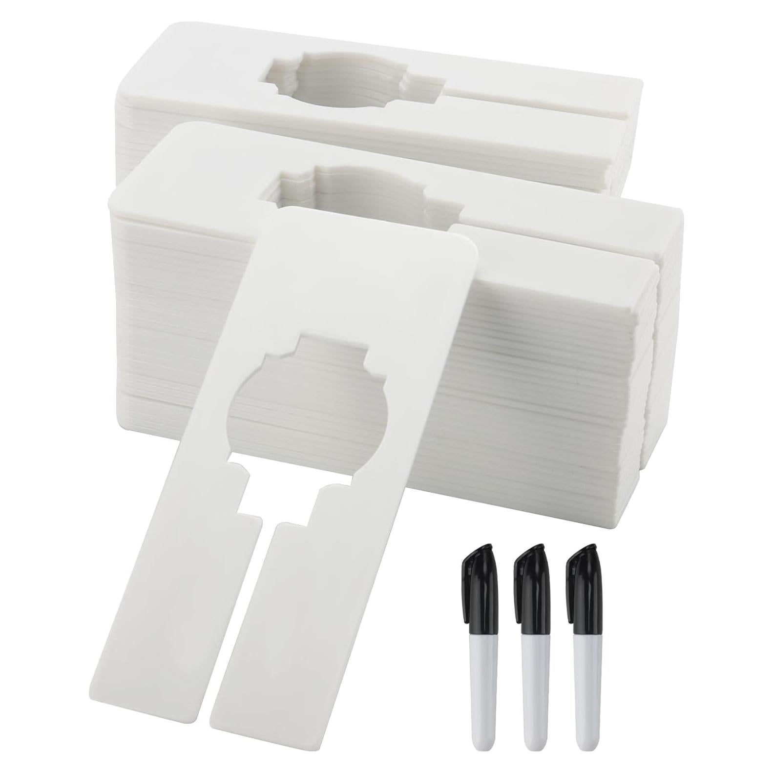 Divisores de Ropa SHEUTSAN 100 Piezas 12.5x5cm Plástico Blanco