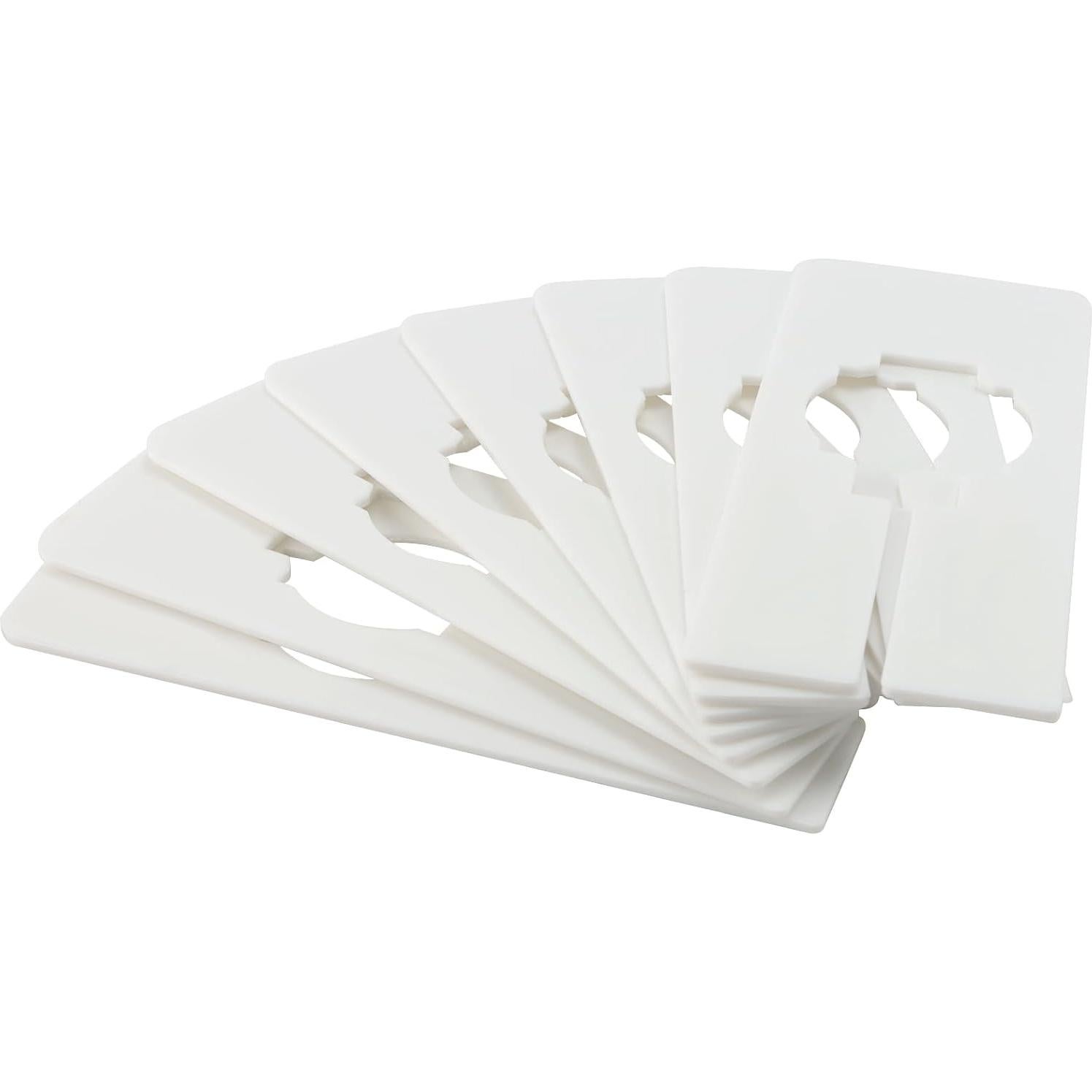 Divisores de Ropa SHEUTSAN 100 Piezas 12.5x5cm Plástico Blanco