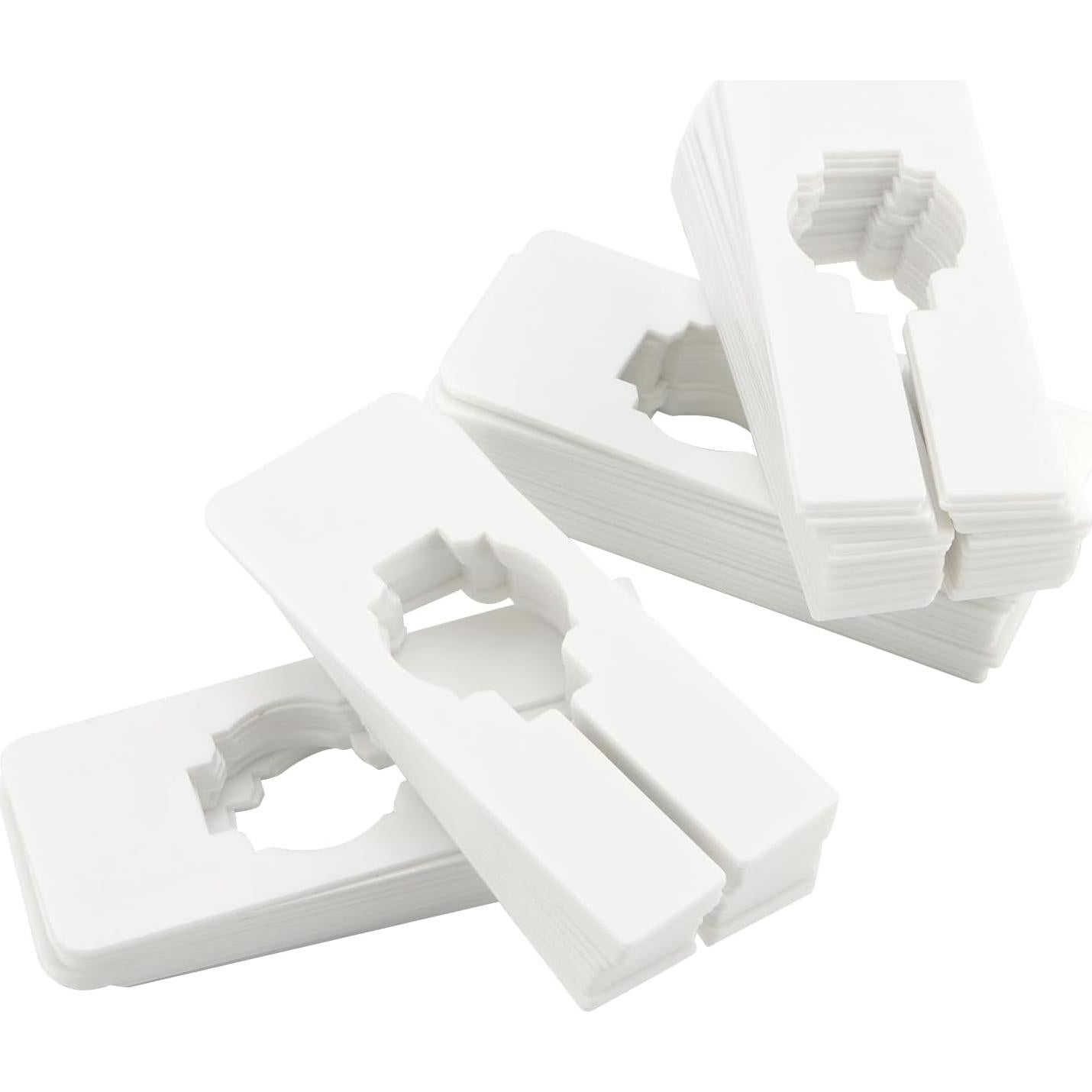 Divisores de Ropa SHEUTSAN 100 Piezas 12.5x5cm Plástico Blanco