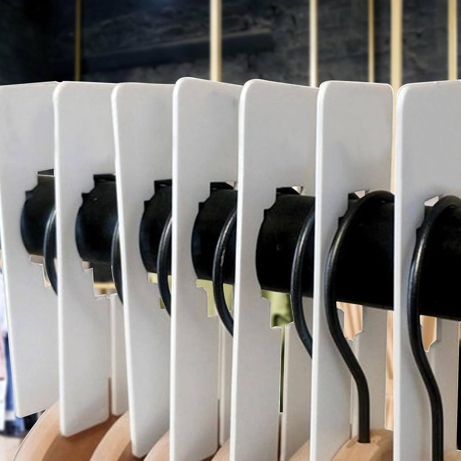 Divisores de Ropa SHEUTSAN 100 Piezas 12.5x5cm Plástico Blanco