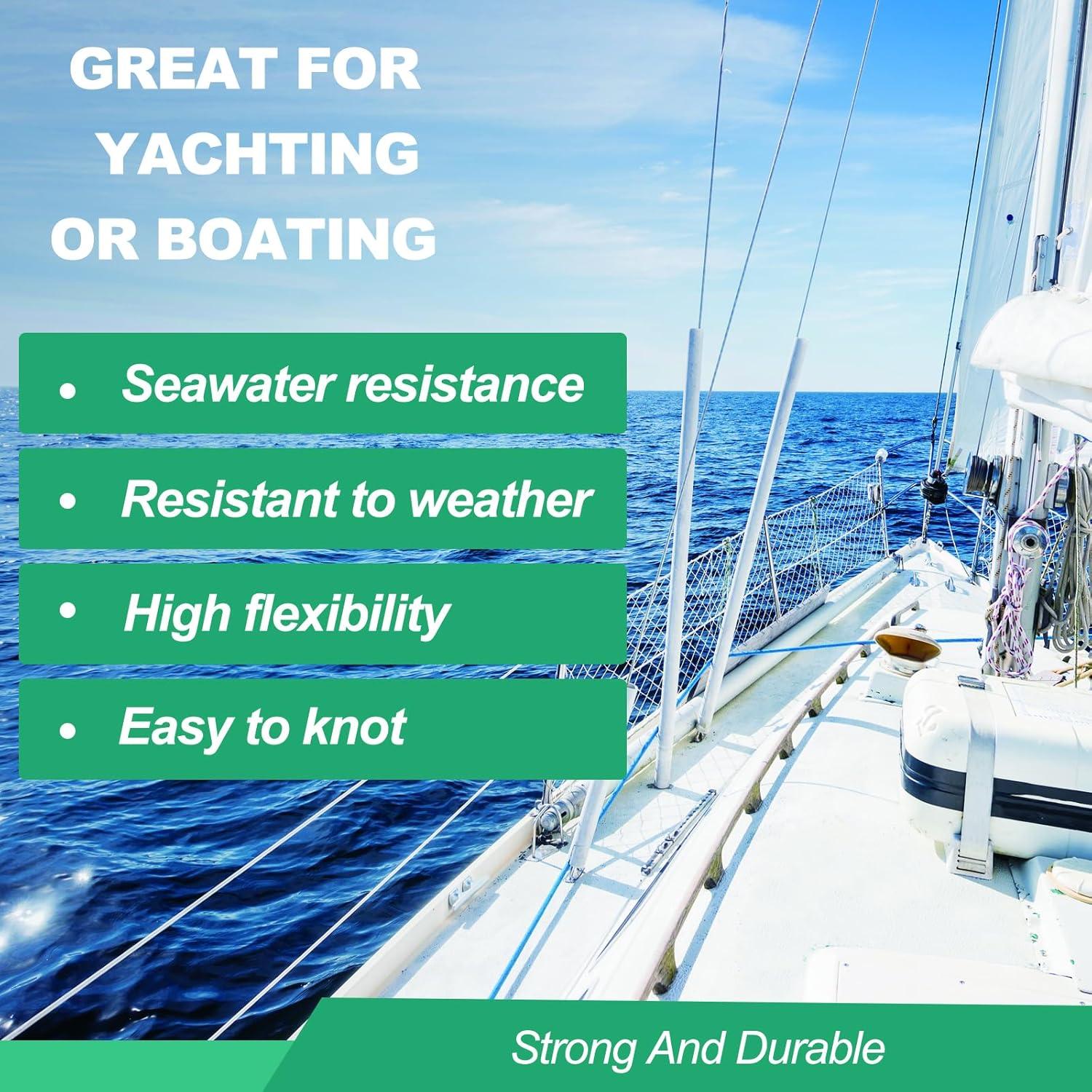 Cuerda de Nylon Trenzada 1/8" CSZFGFDC 500 Pies Alta Resistencia