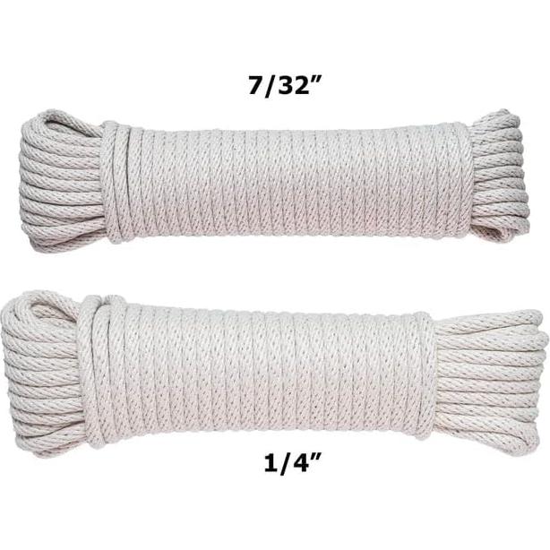 Cuerda de Ropa SGT KNOTS 30.48m Algodón Natural Blanca