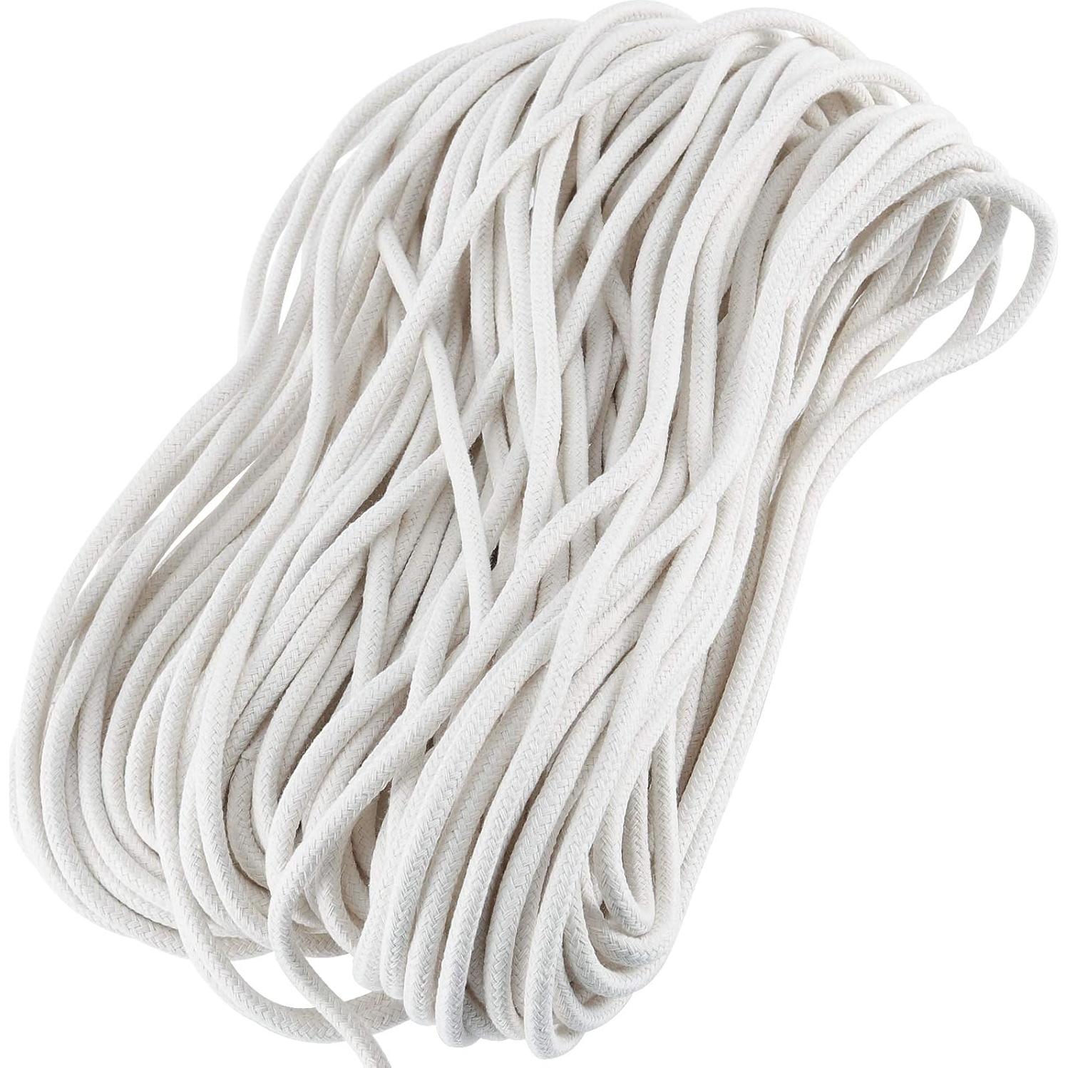 Cuerda de Algodón Natural HAKZEON 50M 6mm para Manualidades