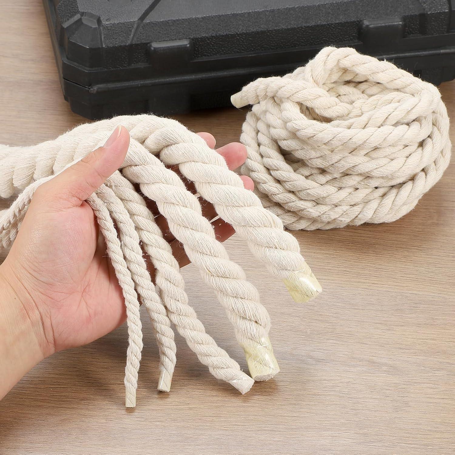 Cuerda de Algodón Gruesa MECCANIXITY 10mm x 10m para DIY