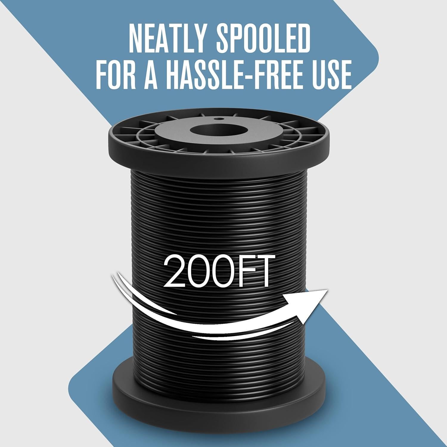 Cable de Acero Trenzado Houseables 1/16" (0.16 cm) 60.96 m