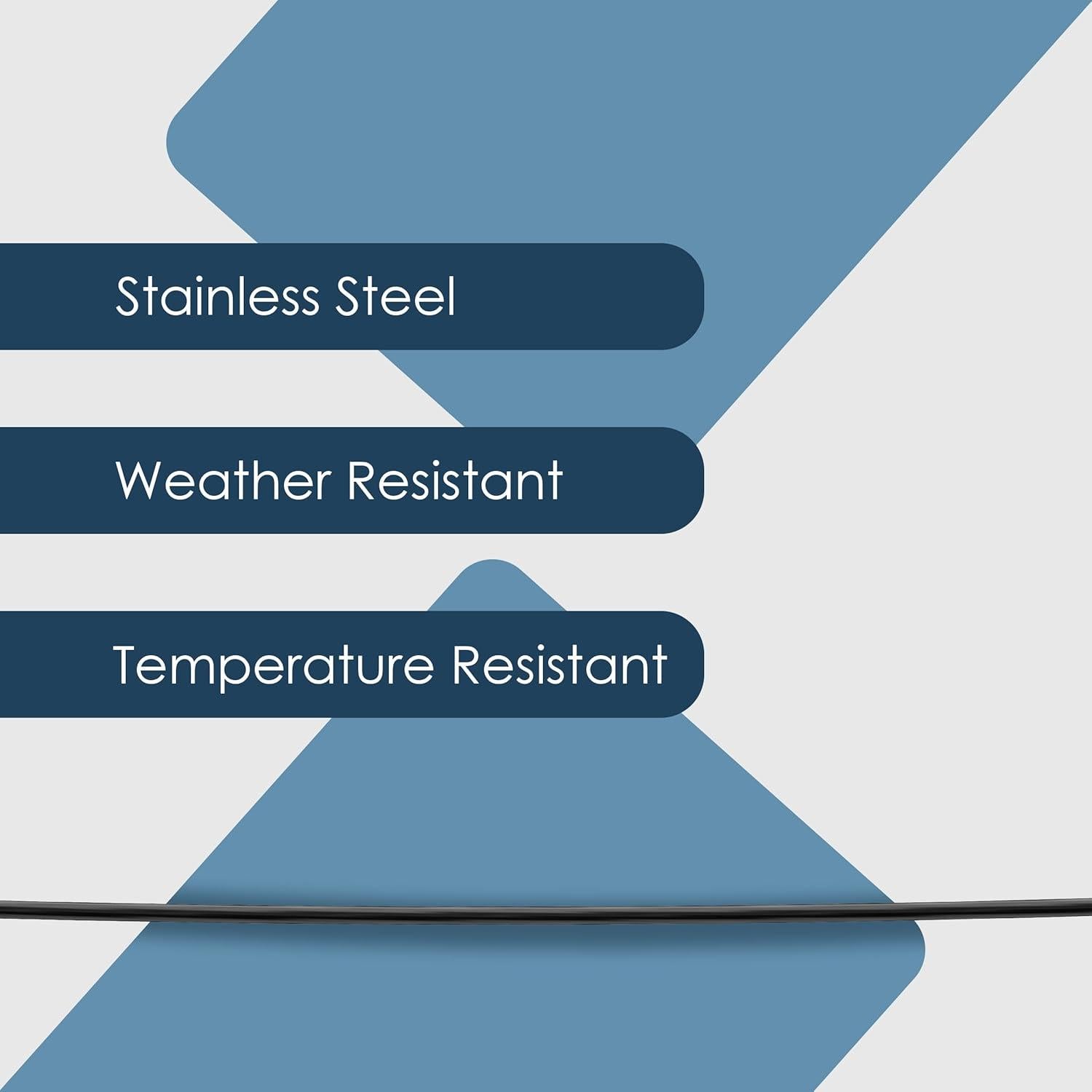Cable de Acero Trenzado Houseables 1/16" (0.16 cm) 60.96 m