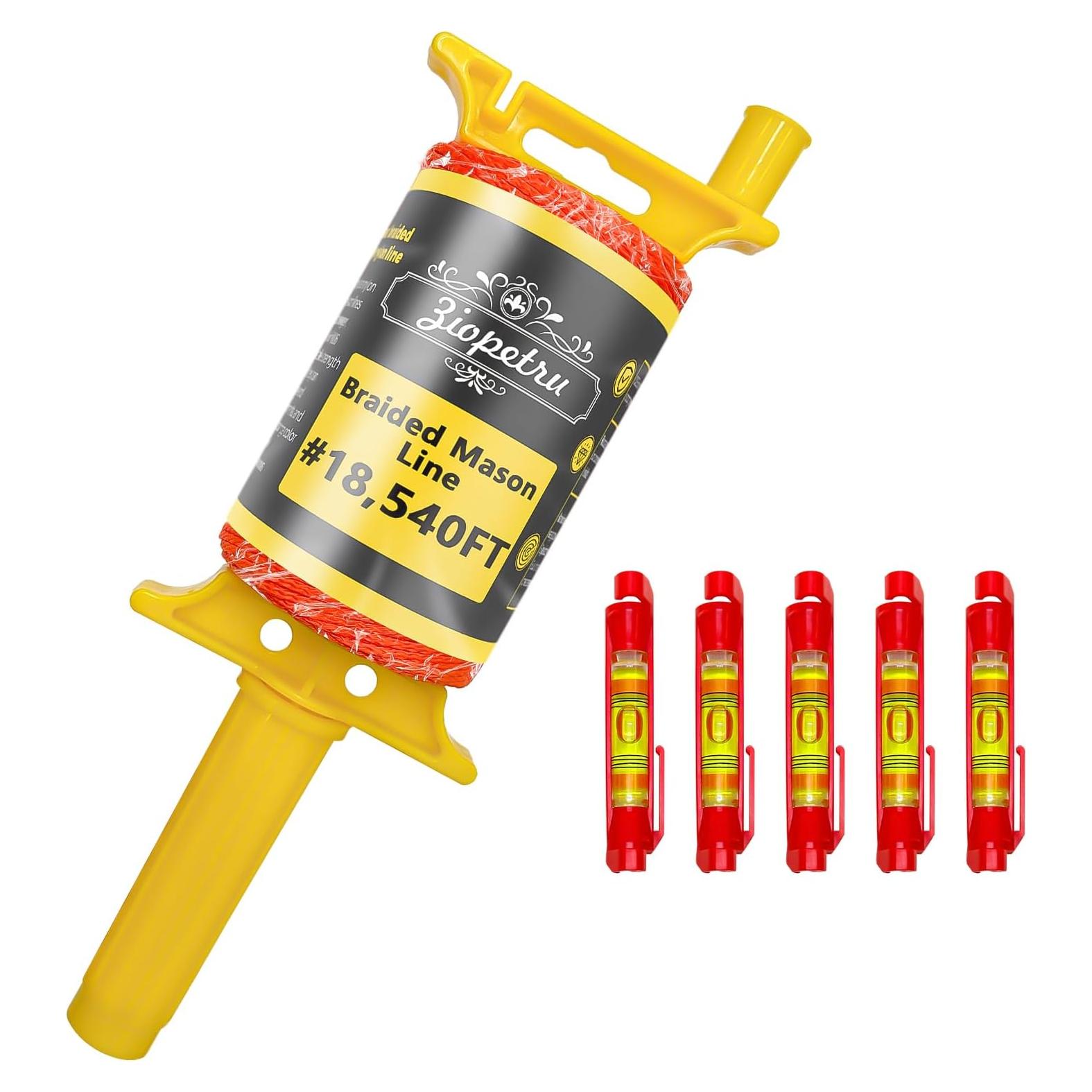 Cuerda de Línea de Albañil Ziopetru 164.59m Nylon Naranja